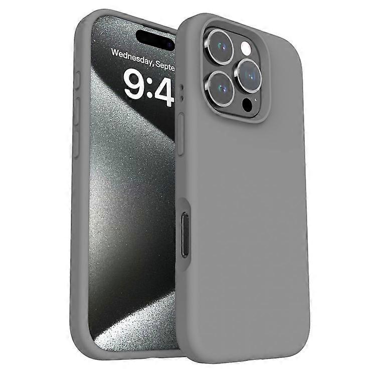 Compatible For iPhone 16 Pro Max Case Slim Shockproof PC+Liquid Silicone Phone Cover