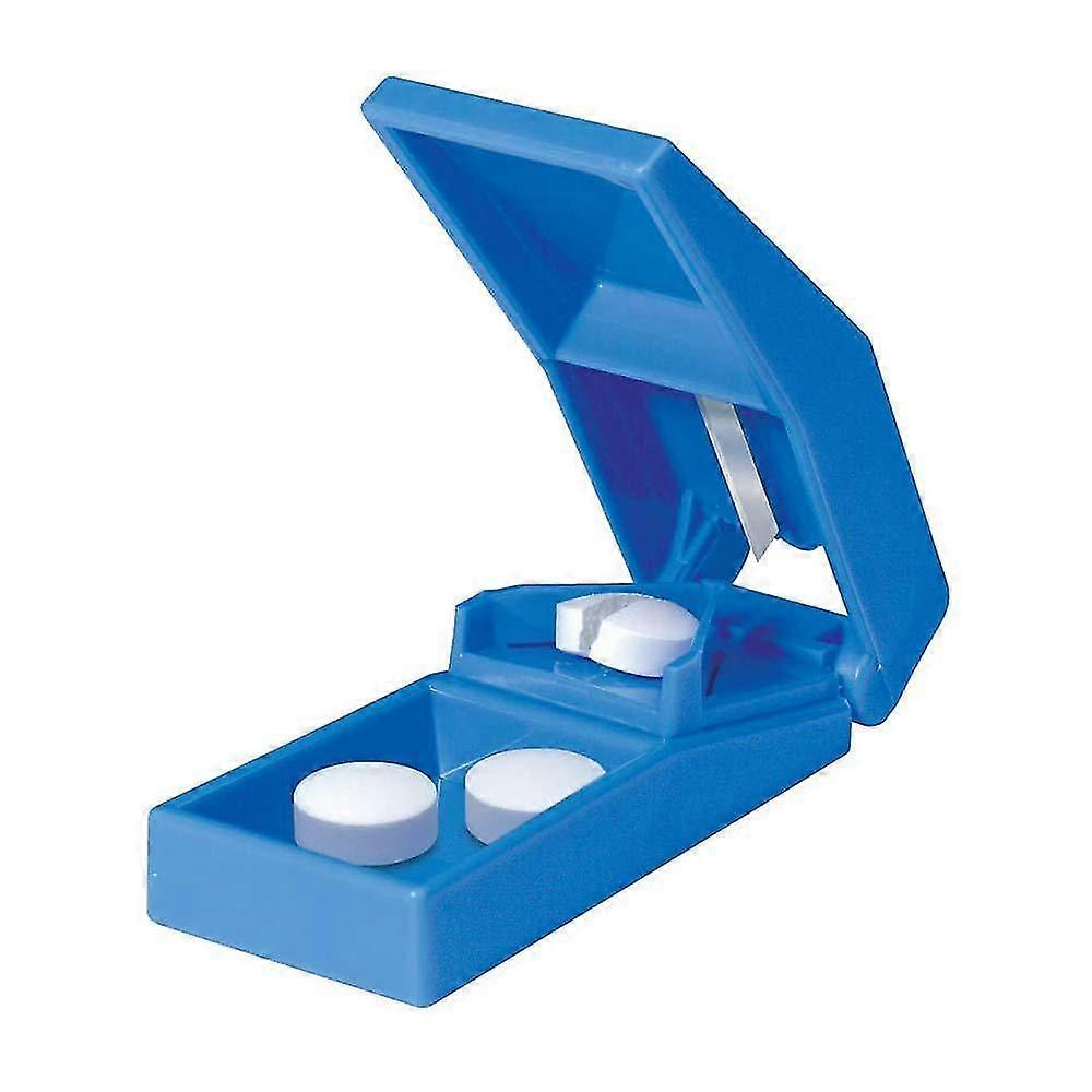 Pill Cutter for Small Pills Tablet Storage Splitter with Blade Guard