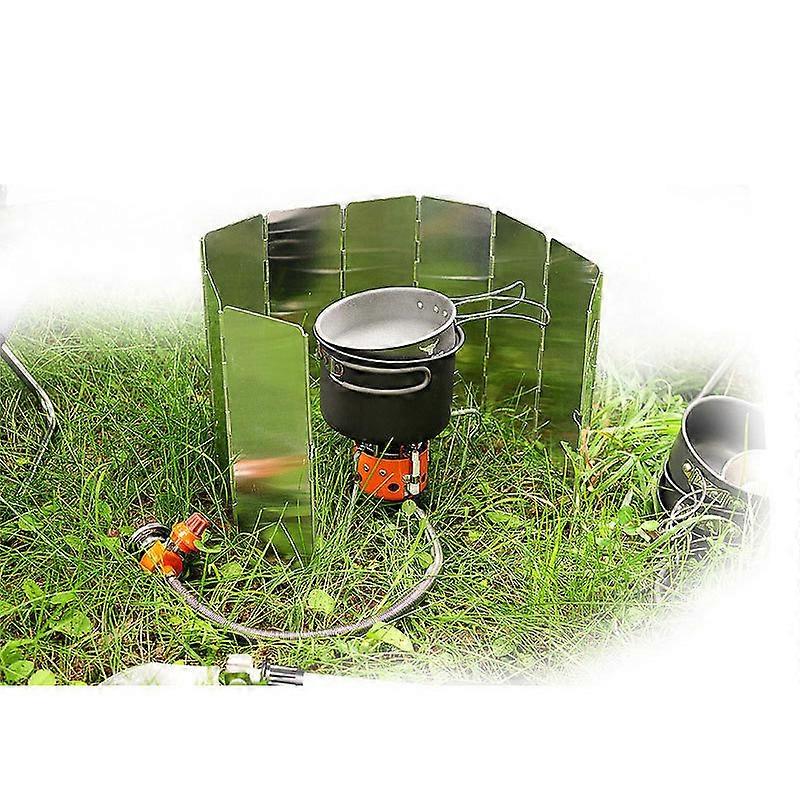 10 pcs. Outdoor BBQ Mountaineering Camping Foldable Portable Aluminum Plate