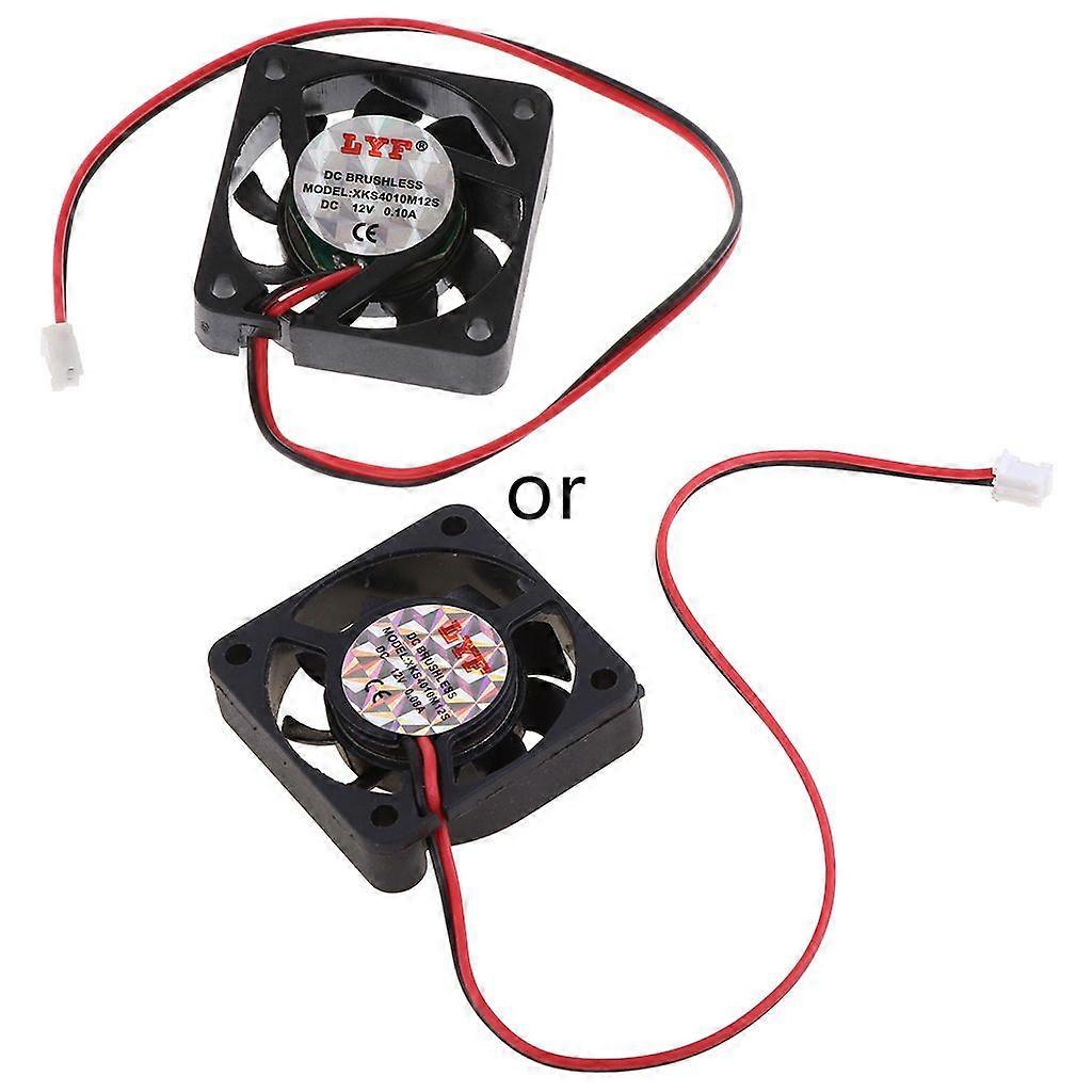 1PC for DC 12V 2Pin USB Connector Notebook CPU Exhaust Cooling Fan 40x40X10mm