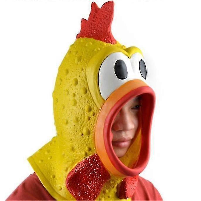 ハロウィン コスプレ コスチュームマスク カーニバル 叫ぶ チキンヘッドカバー アニマルコックマスク