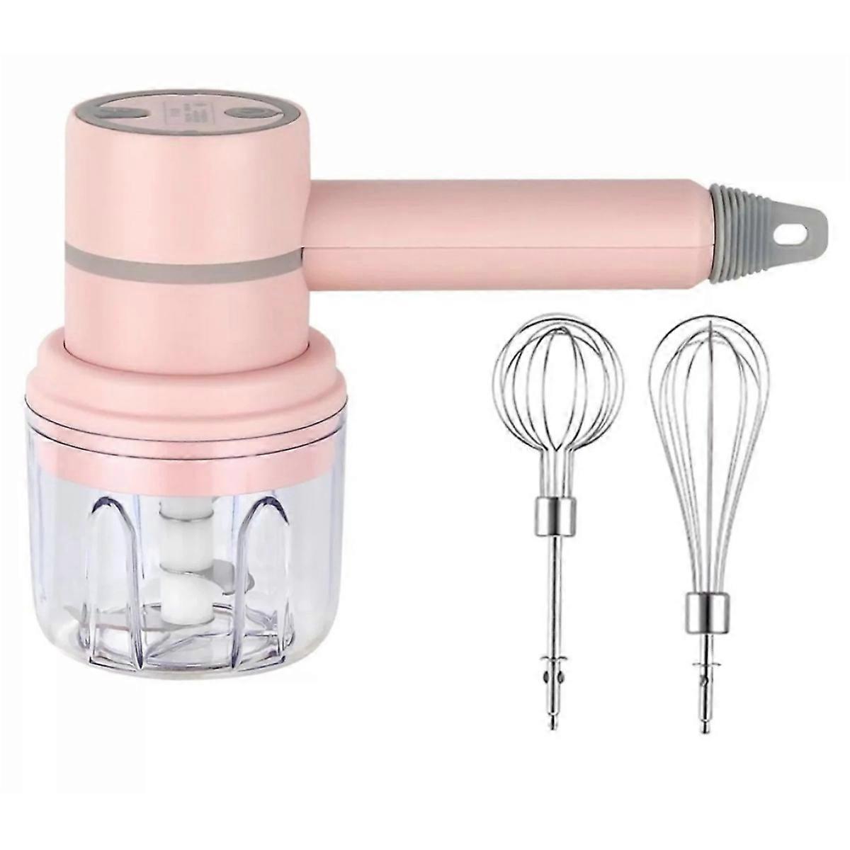 Mini Electric Garlic Pounder with Beater Household Tool