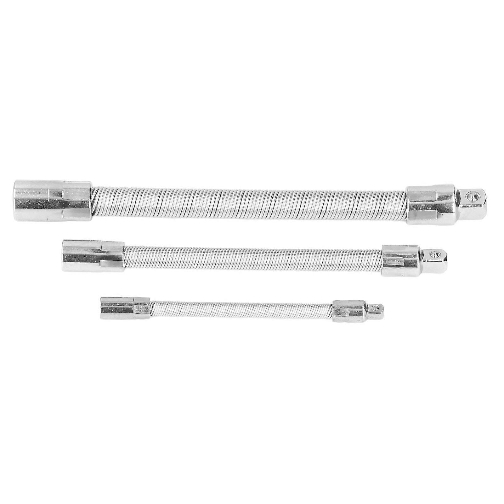 3pcs Flexible Extension Bar Bendable Soft Socket Screwdriver Extension Rod for Electrical Cabinet