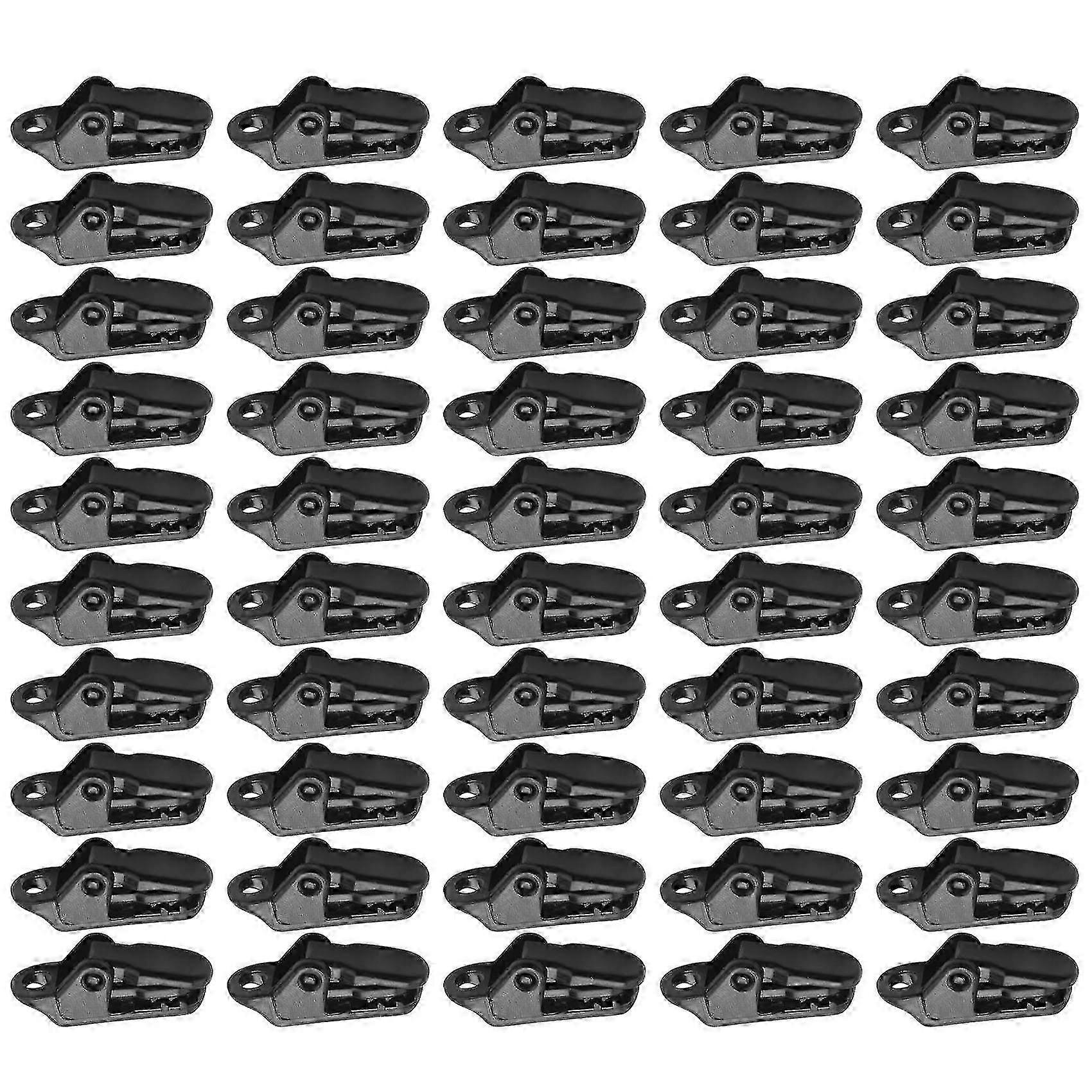 50 قطعة من مقاطع قماش القنب الشراع تؤمن بقبضة قفل قوية للتخييم في الهواء الطلق ، خيمة ، مظلة ، تشديد لافتة