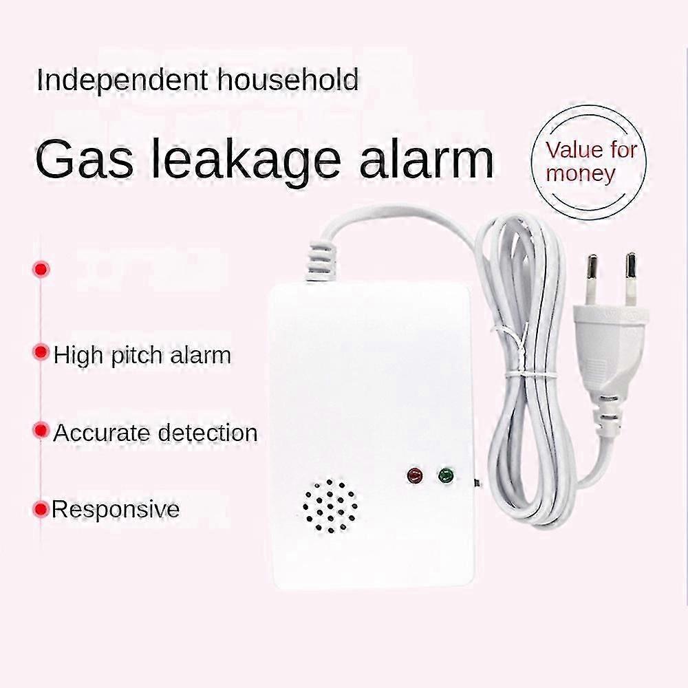 2Pcs Plug Gas Leak Detector Sensor Combustible Propane Butane Methane Natural Gas Safety Warning Alarm System for Home