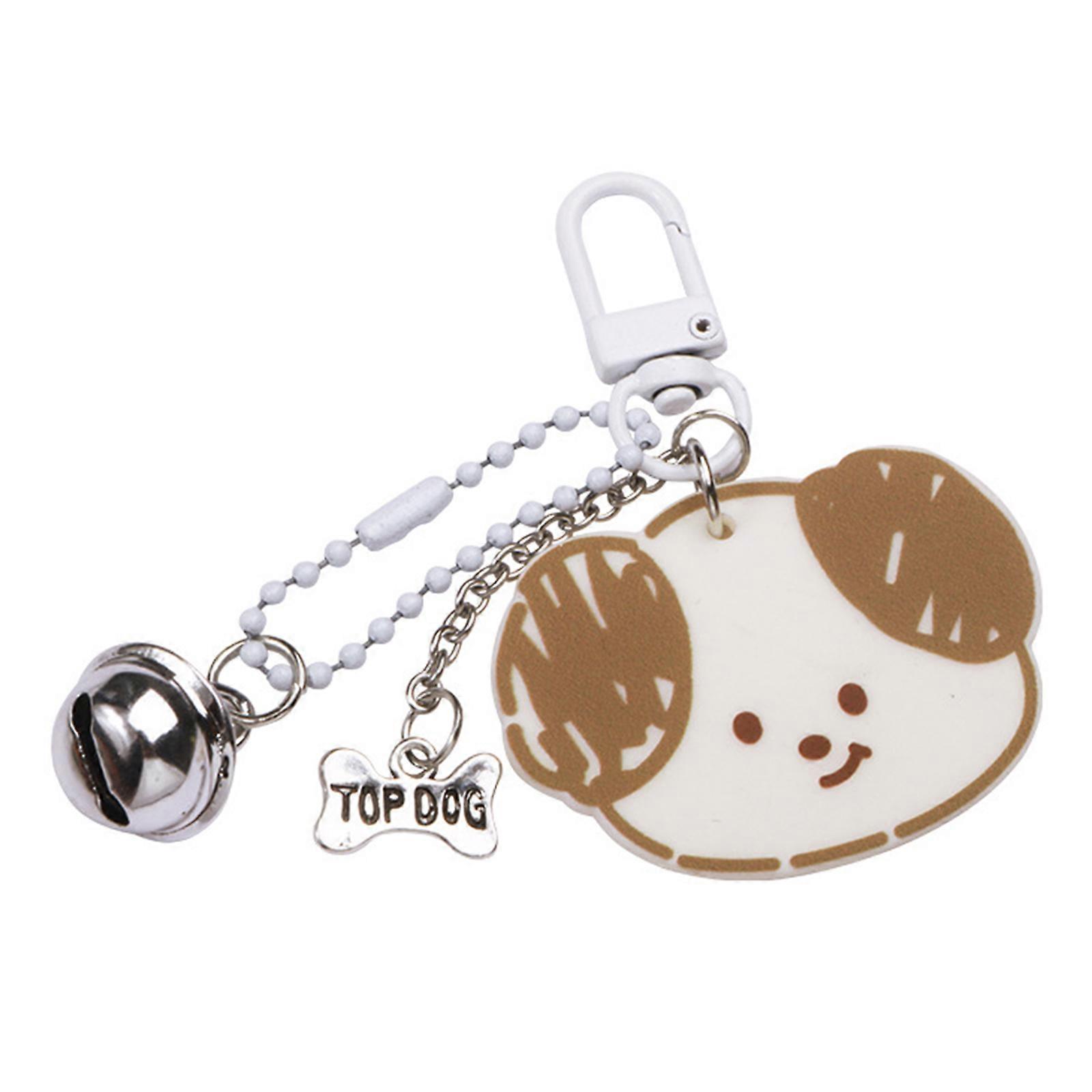 Acrylic Keyring Handmade Beaded Keychain with Cute Cartoon Animal Characters Unique Handmade Animal Keychain Ornament