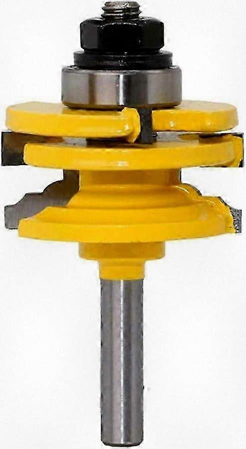 8mm Shank Reversible Door Rail Router Bit for Woodworking