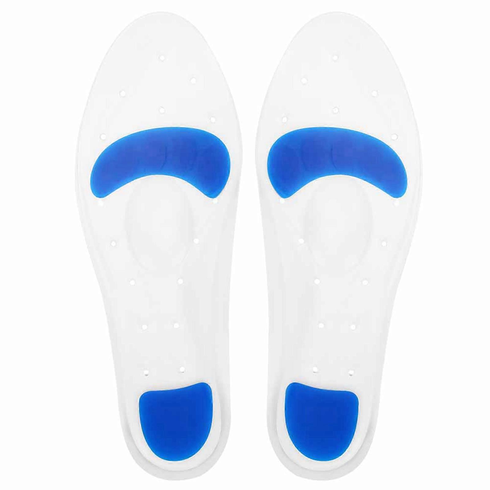 Silicone Insoles High Elasticity Shock Absorption Cuttable Arch Support Shoe Insert Insoles