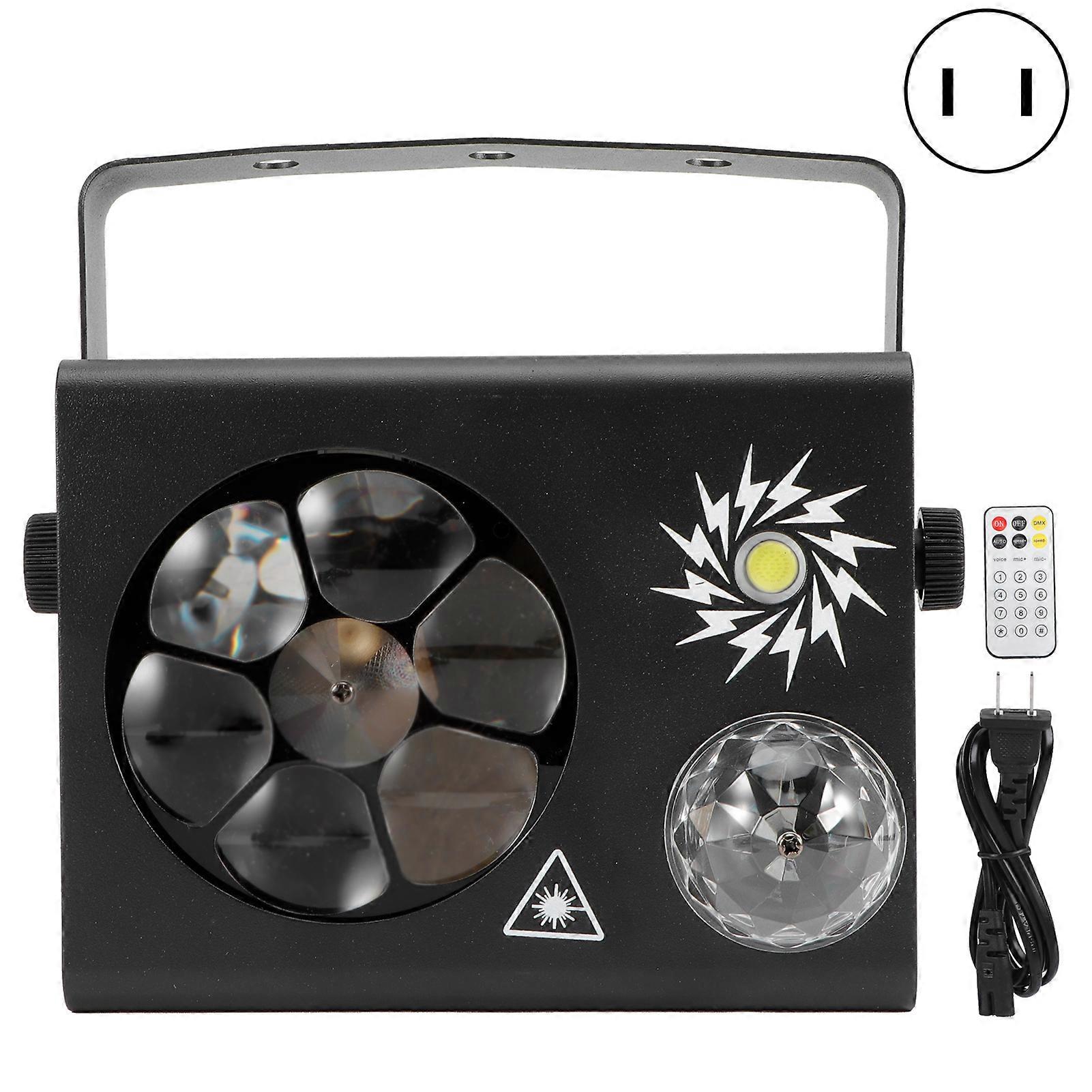 Remote Stage Lights with Multi-Pattern 7 Colors Rotation Lamp for Home KTV Bar Club AC90-245V