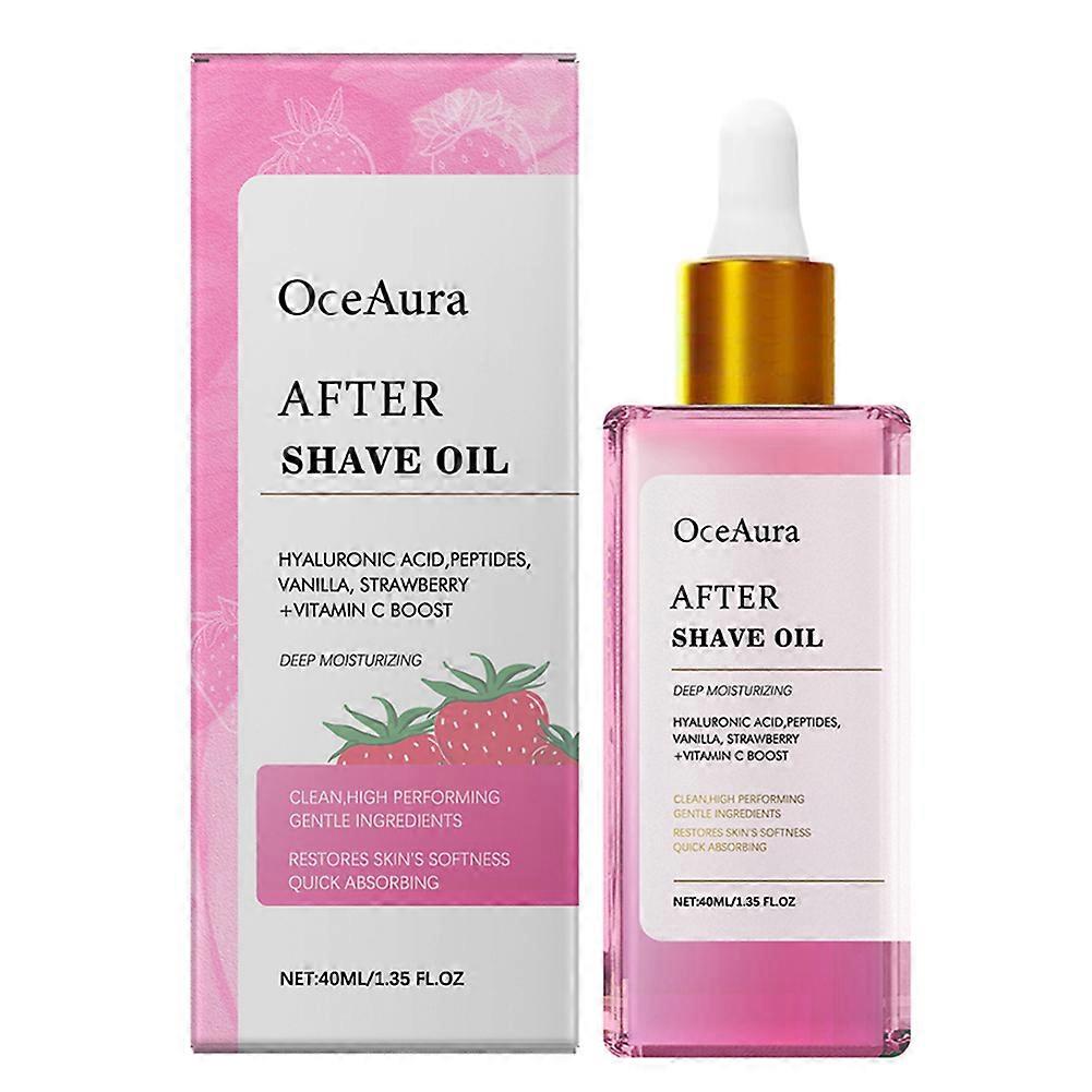 Strawberry Vanilla After Shave Oil for Women - Smooth & Soft Skin, Prevents Ingrown Hairs & Dryness, Soothes Razor Burn