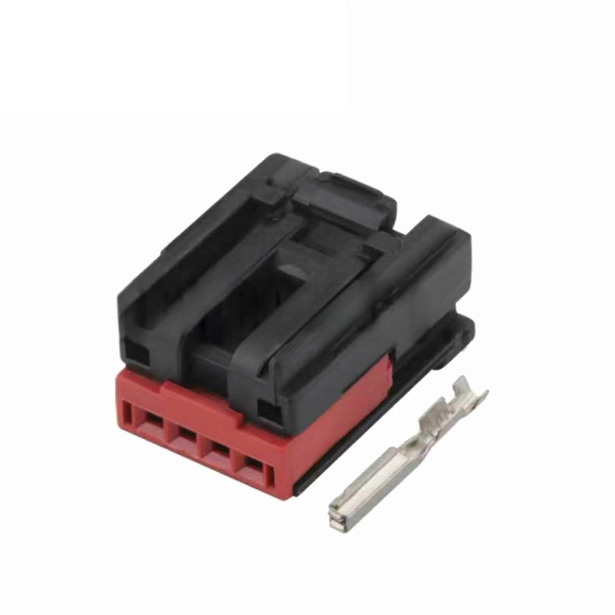 HUABAO 1/5/10/20 Sets Car 4 Pin Connector Plug 6-1419169-8 Car Window Lift Plug Equipped with Terminals for Car(5 Sets)