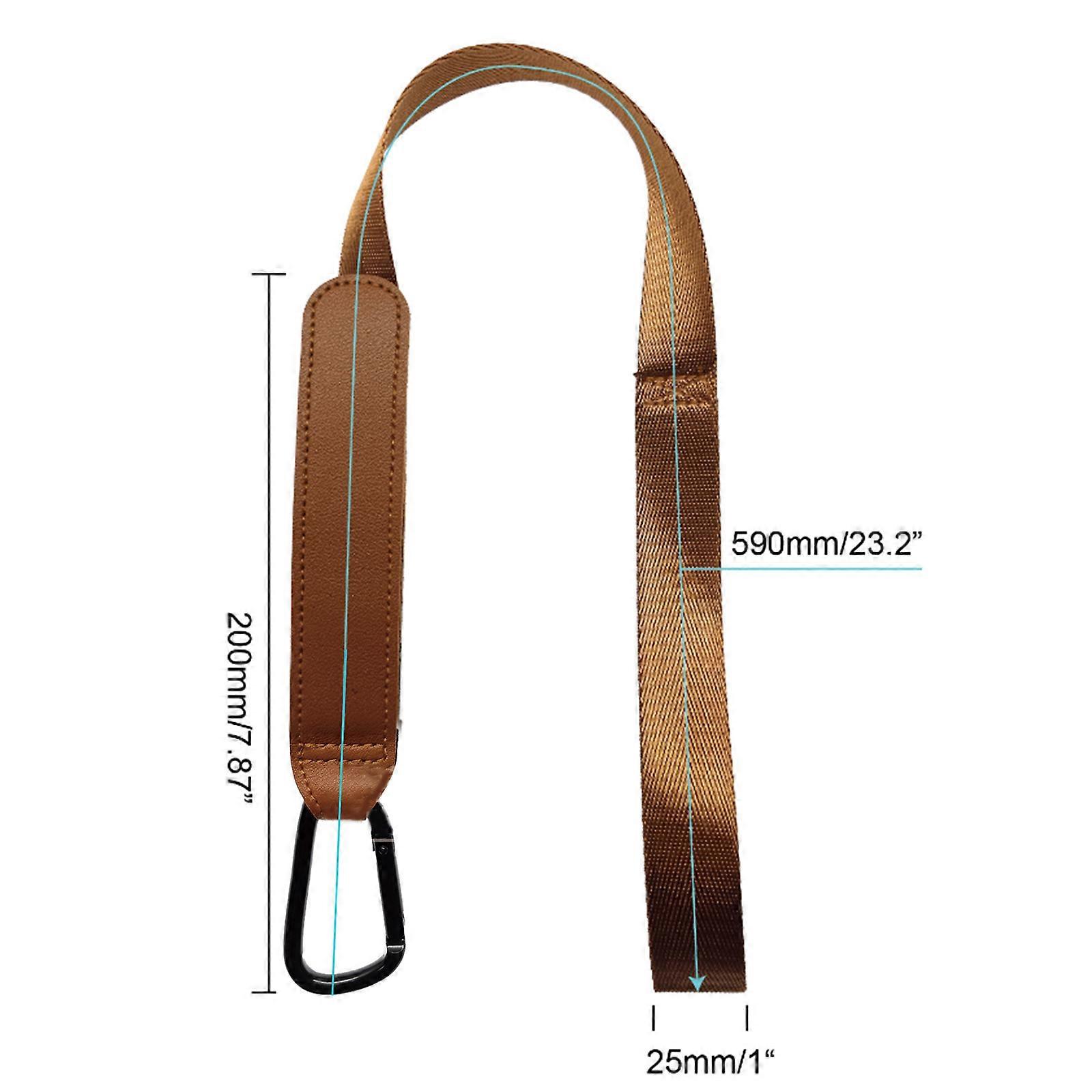 Stroller Security Leash Buggy Safety Wrist Strap Belt with Bag Hook Universal Sliding-proof Protective Belt Pram Accs brown
