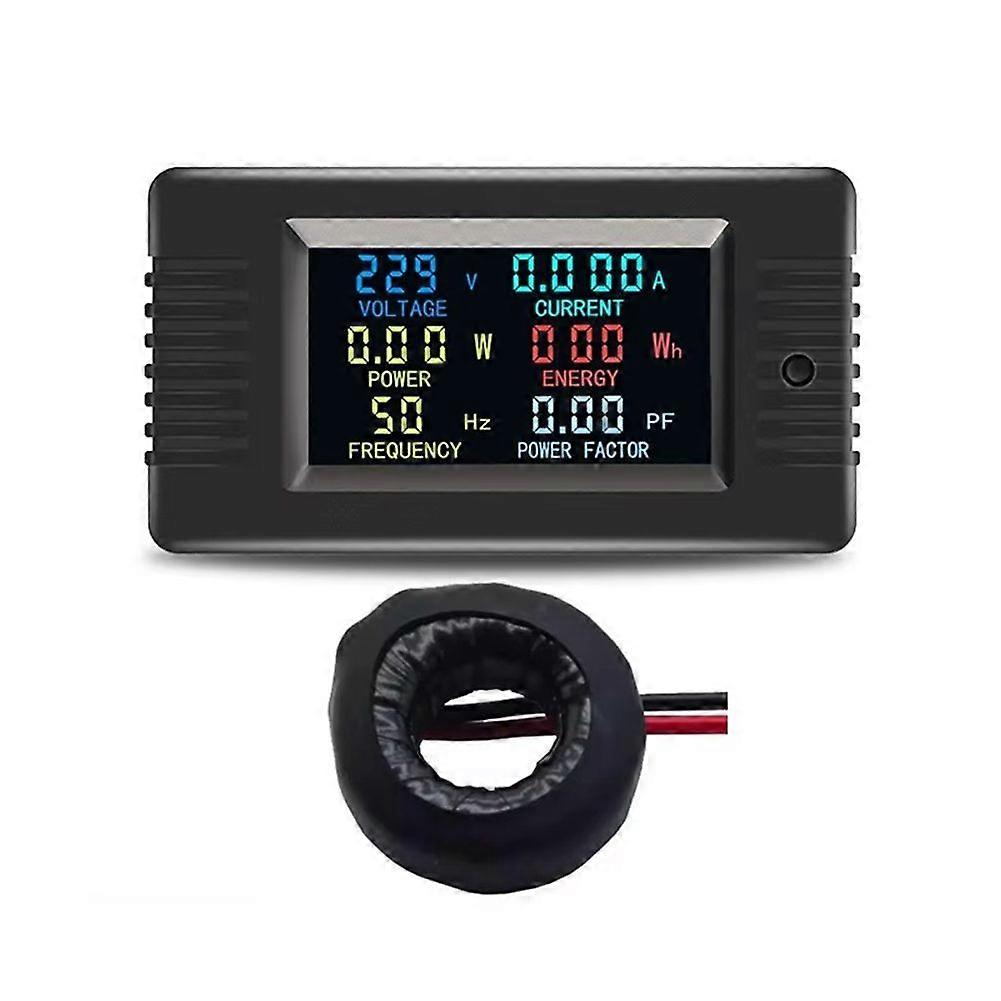 PZEM-022 Digital Smart Energy Meter Single LCD Display Color Screen 6in1 Voltmeter Kwh Meter Power