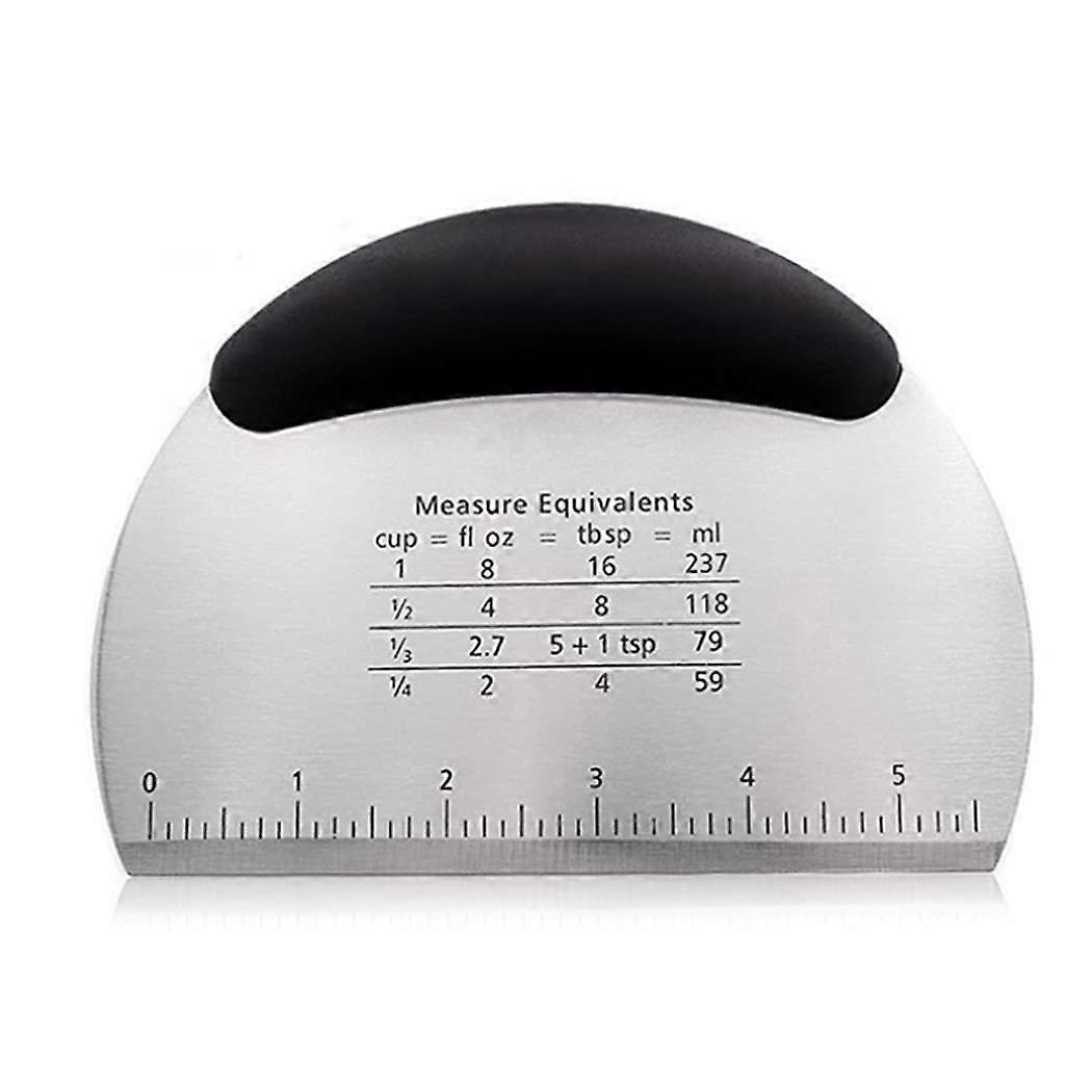 6.5 -inch multifunction thickened stainless steel half a dough dough cutter, double -scale dough pieces, flour shredder, non -senior winning tool