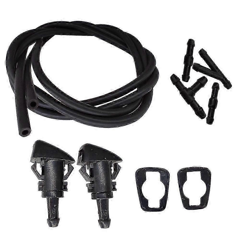 For Jeep Compass Patriot Grand Cherokee Car Windshield Washer Wiper Water Spray Nozzle Jet With Hose And Connector Kit-XinHan