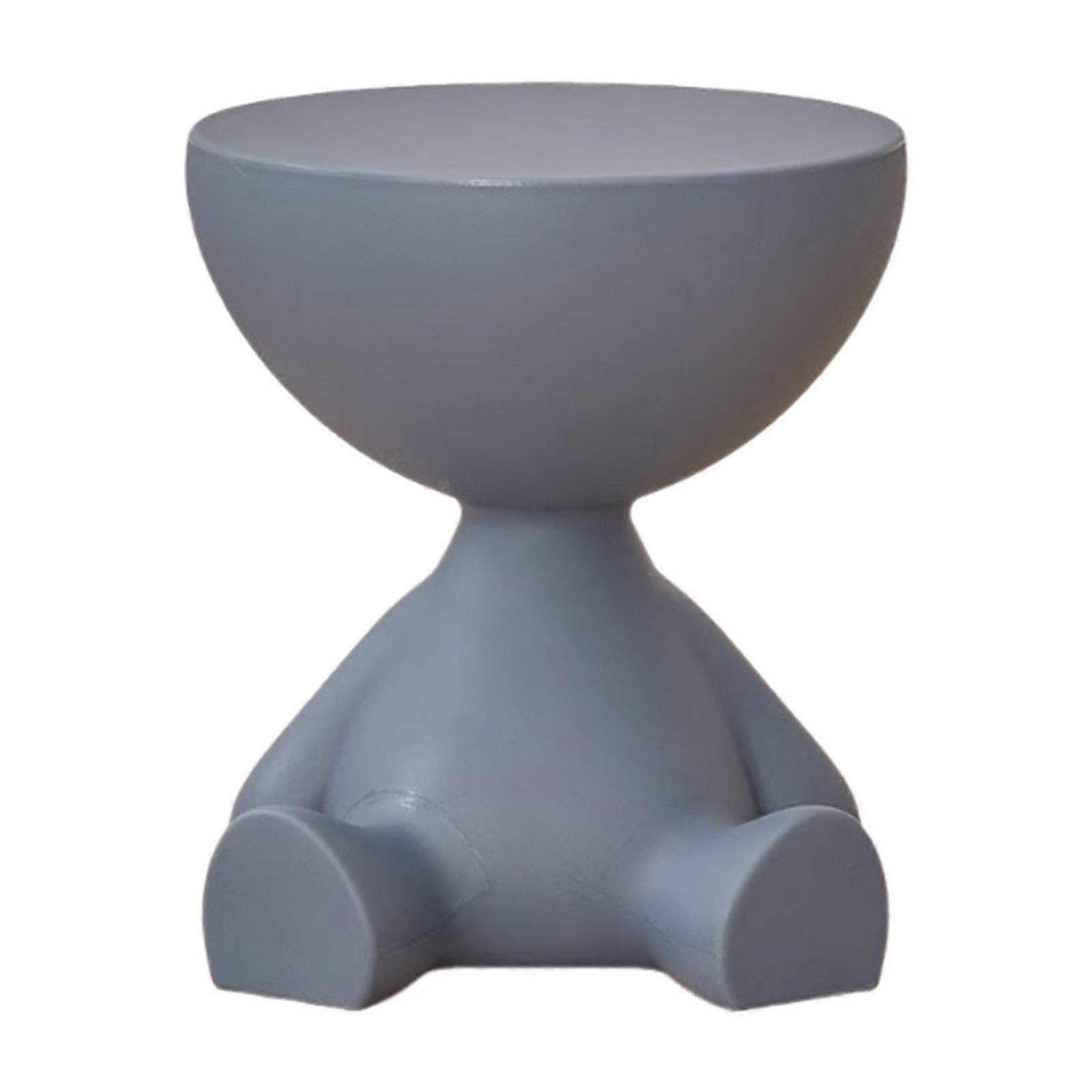Round Small Multifunctional Side Table with Smooth Surface for Bedside Coffee Table, Compact Spaces Indoor Office Bathroom