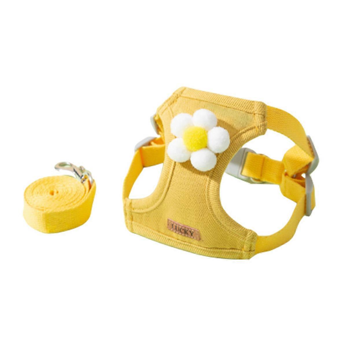 Pet Supply No Pull, Step in Adjustable Dog Harness for All Weather(Yellow)