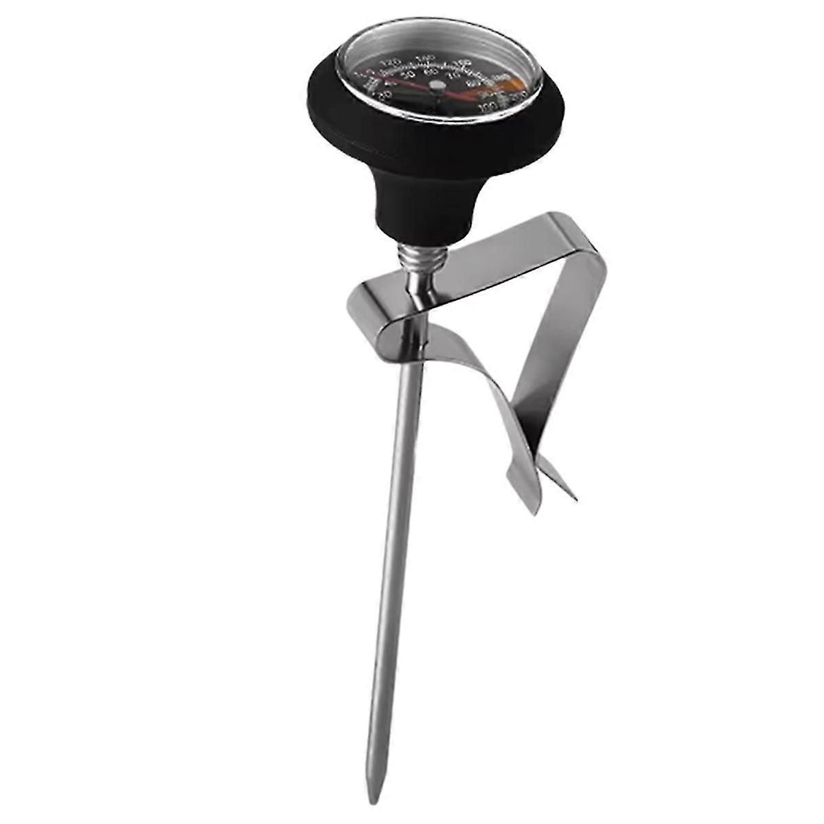 Pourover Coffee Mechanical Thermometer, Cafe Tool Black