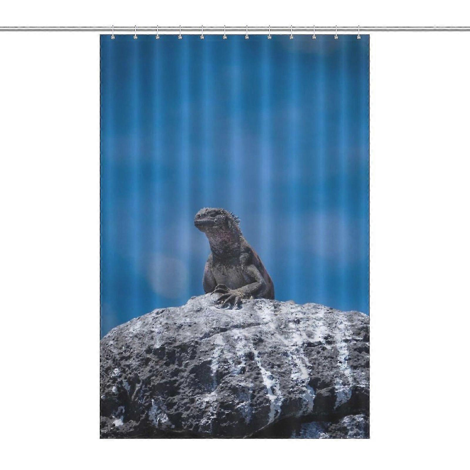 Galapagos tryckt duschdraperi