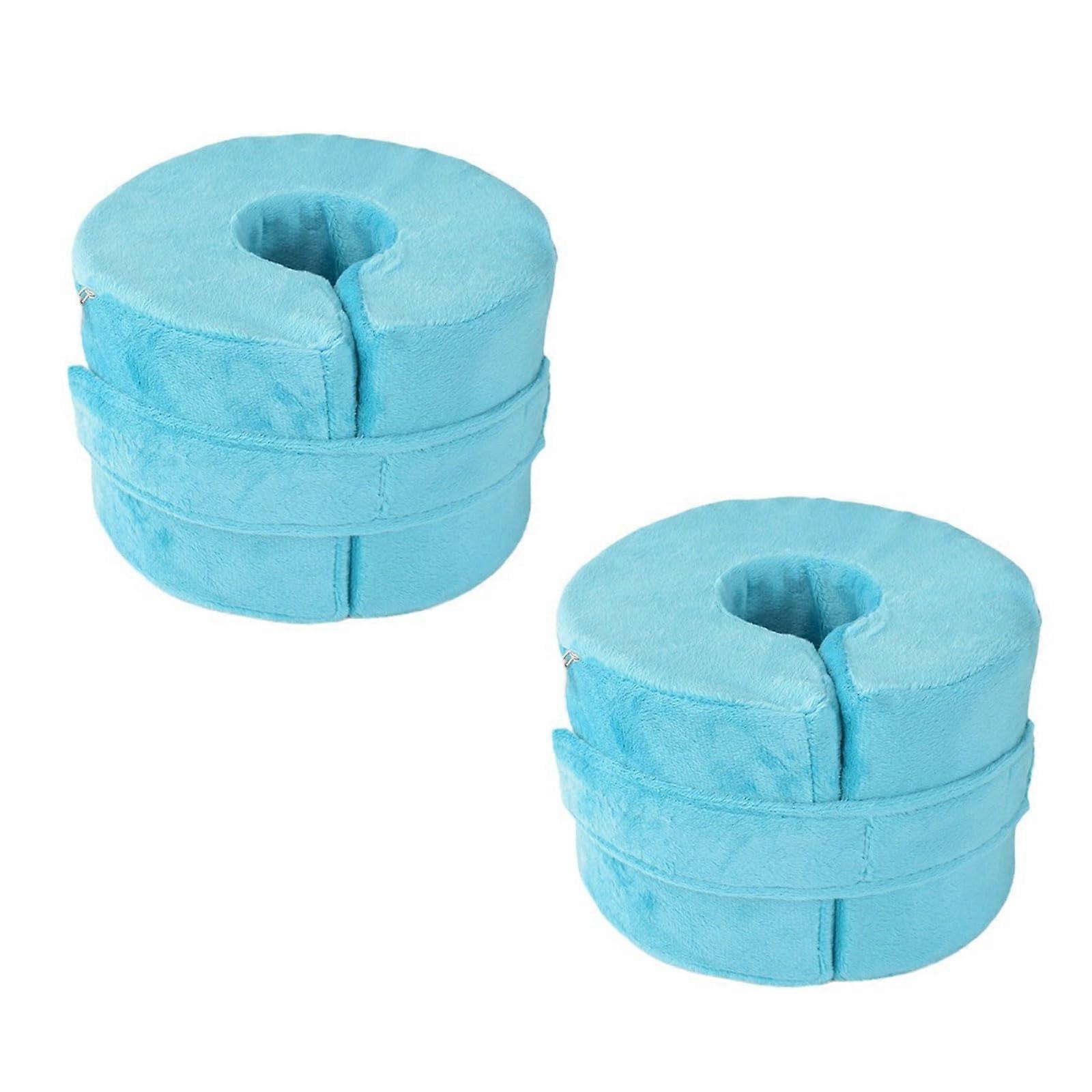2 PCS Foot Support Pillow, Ankle Foam Cushion with Zipper Removable Cover, Wedge Heel Elevation