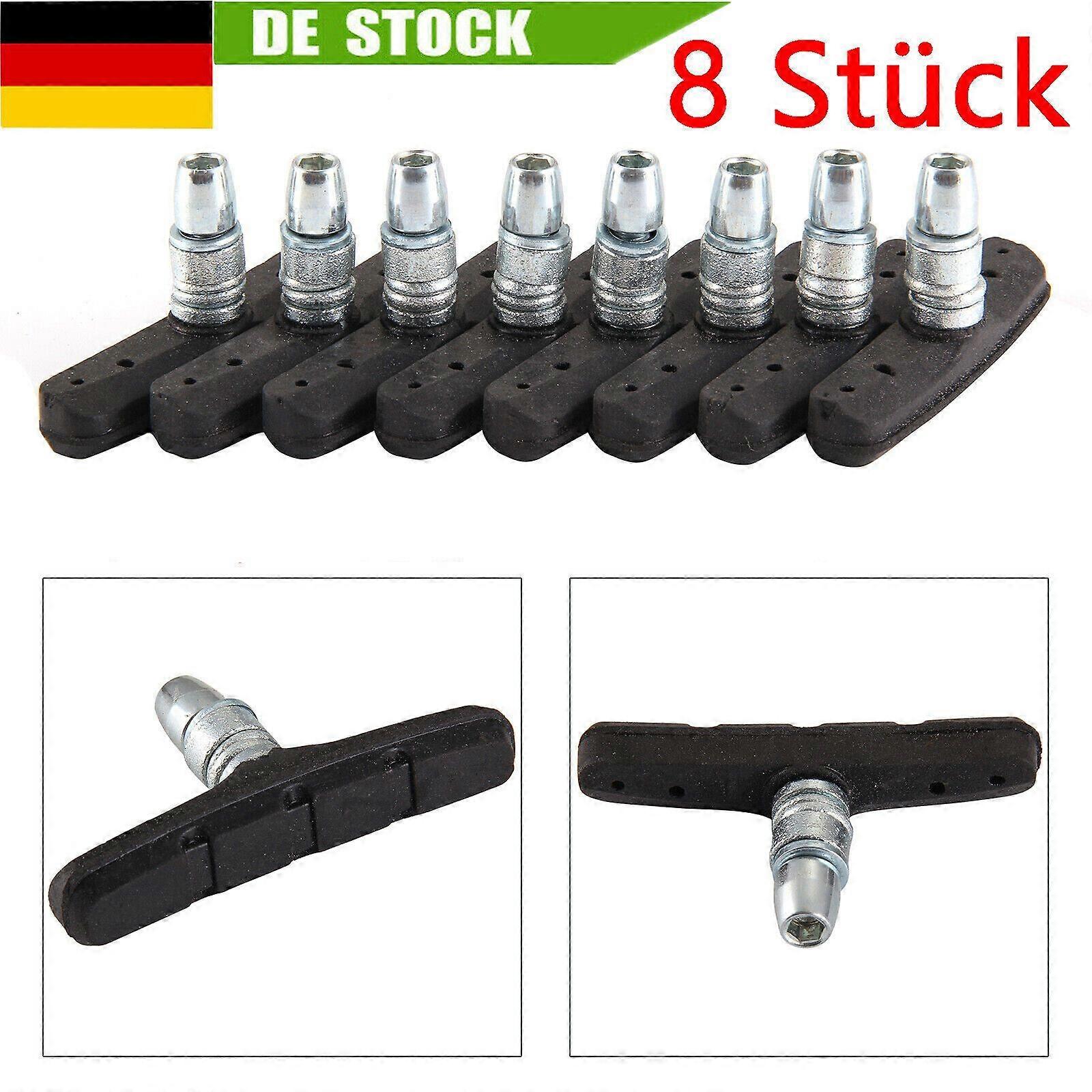 8 stk sykkelbremsesko for V-bremser