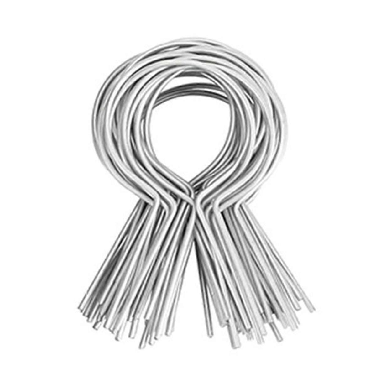 100 Pcs Gauge Galvanized Steel Fence Ties Fit for Fence Posts, T-Post Metal Fence Wire,Fast Chain L