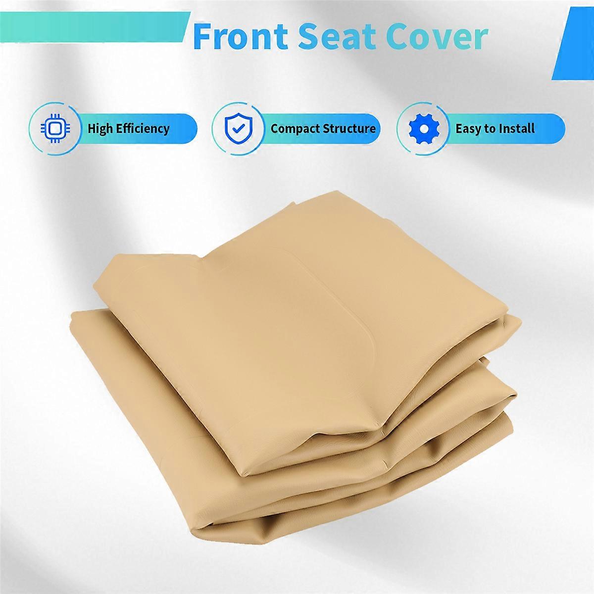 1Set Golf Cart Tan Front Seat Bottom Cover & Backrest for 1994-2014 71602-G04, 71753-G04