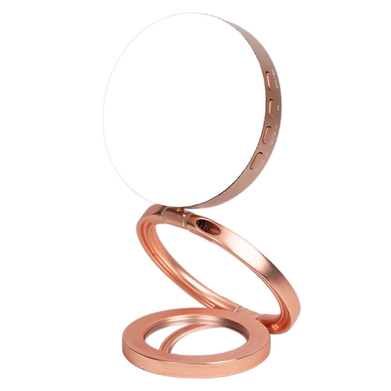 Portable Magnetic Phone Light with Adjustable Brightness Rotatable Selfie Light Ideal for Selfie & Video Conferencing Rose Gold
