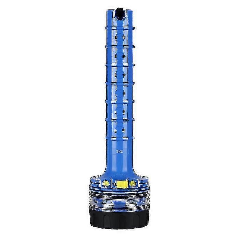 Diving Flashlight Professional Underwater Lighting Deep Diving Waterproof Strong Light Led,blue