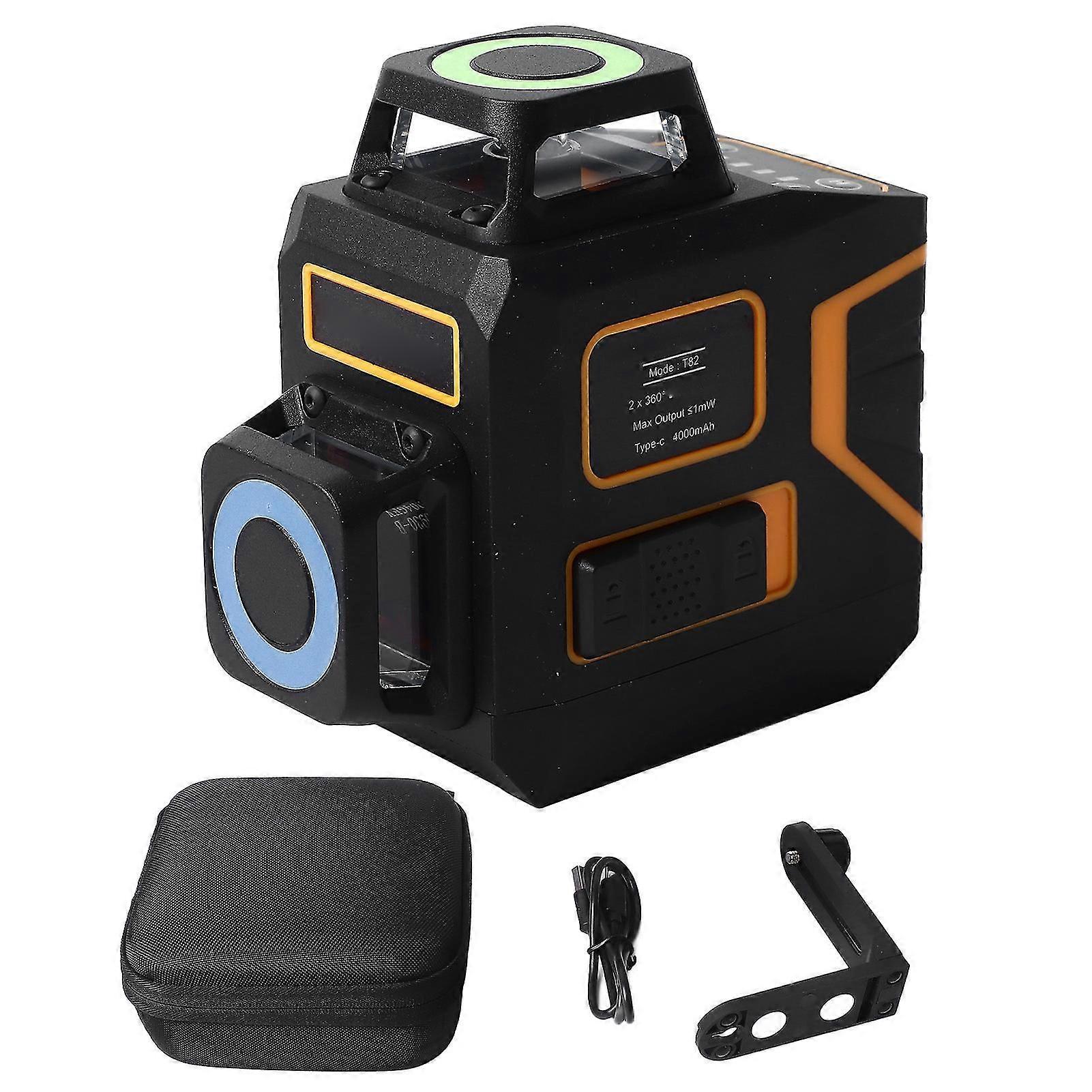 Laser Line Leveler Self Leveling 8 Line Green Beam Level Tool for Indoor and Outdoor Decoration