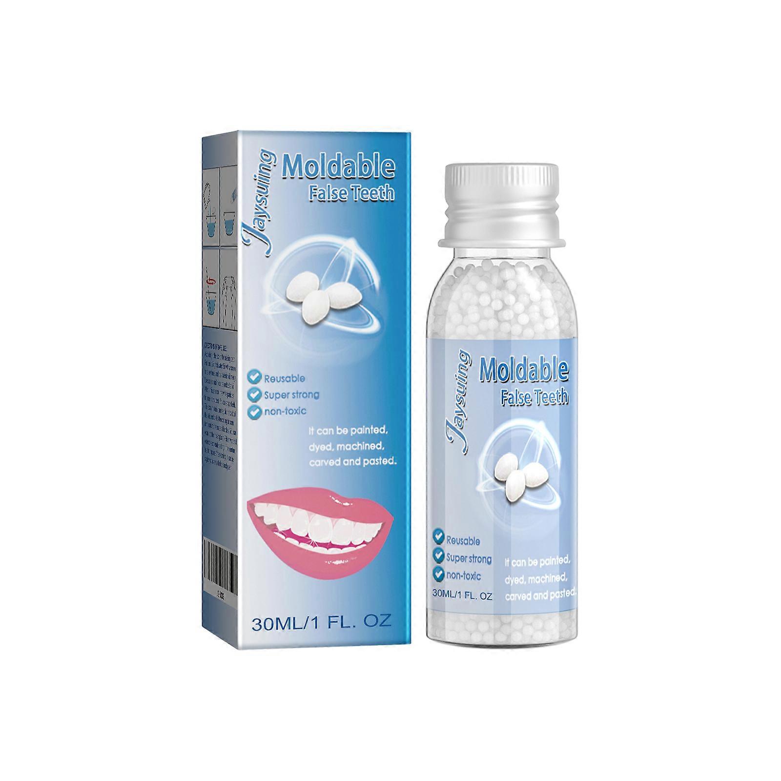 Temporary Moldable Tooth Repair Beads for Missing Gaps and Broken Teeth