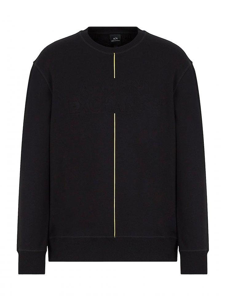Men's Armani Exchange Embossed Sweatshirt Black