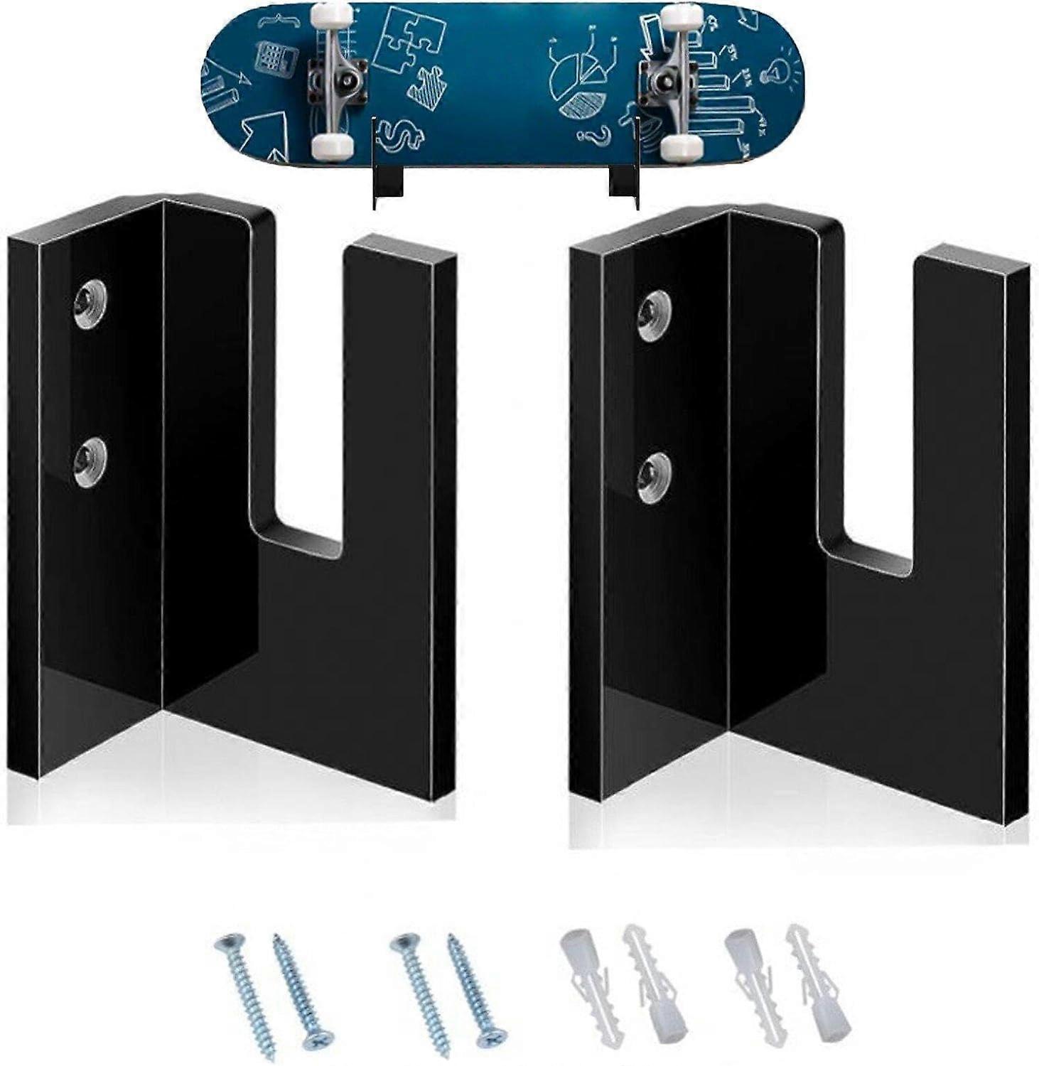 Skateboard Wall Mounted Longboard Display Rack Storage for Snowboards