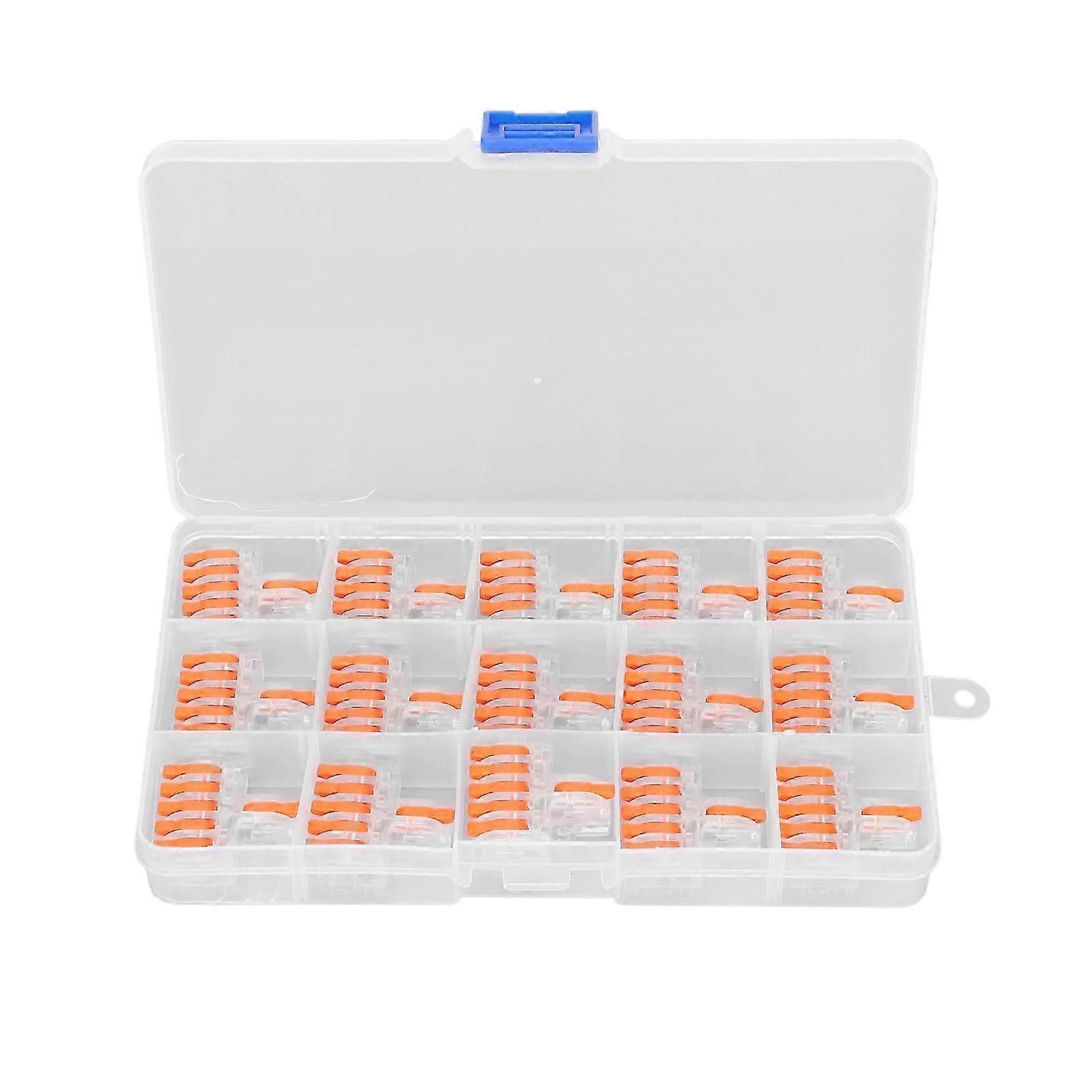15PCS Wire Conductor Connector Quick Splicing Compact Splitter Terminals DF15 Transparent