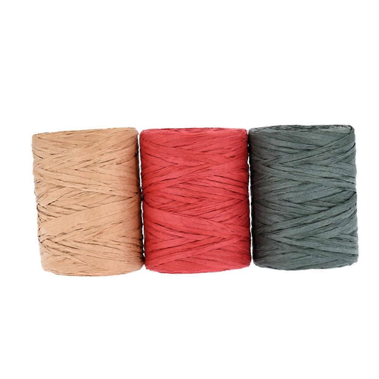 DIY Raffia Paper Ropes 100m Roll Natural Twine String for Gift Wrapping and Holiday Decorations