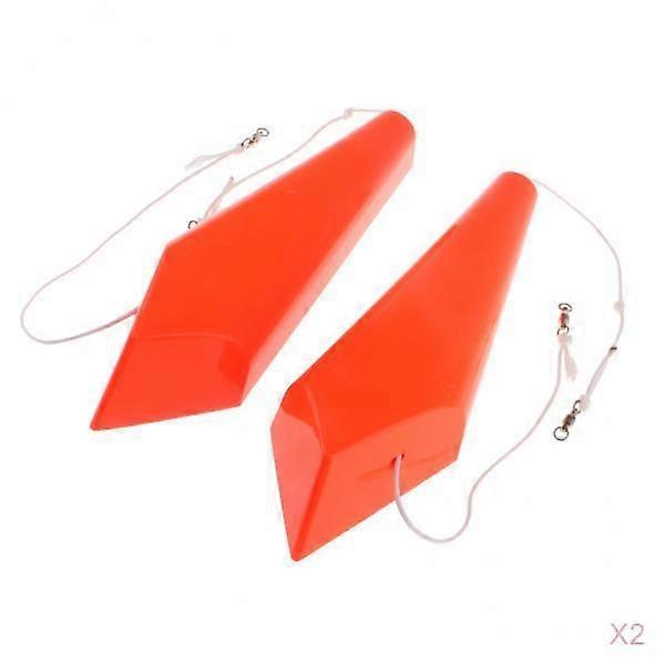 2 Pairs of Left And Right Fishing Boat Trolling Bait Accessories Splashing Float