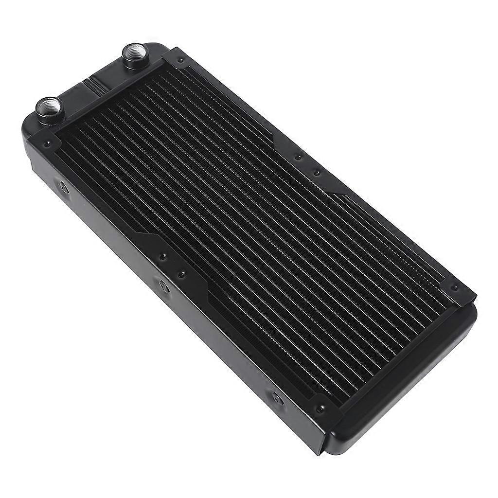 Radiatore per computer di raffreddamento ad acqua Scambiatore di calore in alluminio a 18 tubi Dissipatore di calore con raffreddamento a liquido per CPU PC Sistema di raffreddamento ad acqua