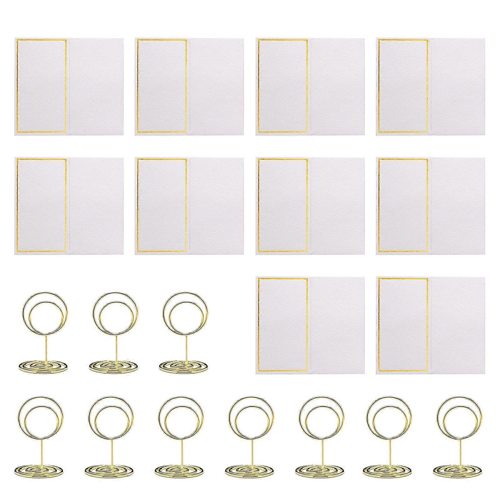 20pcs Mini Place Card Holders, Cute Table Number Holders, Small Size Table Card Holder Table Picture Stands
