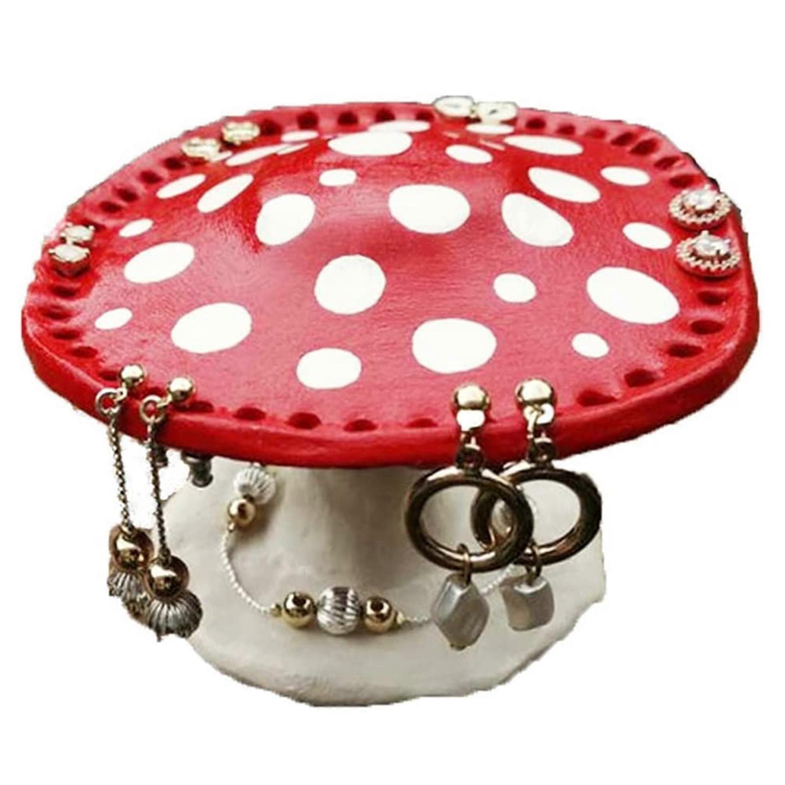 魅力的な樹脂のきのこ、宝石類の陳列台はあなたの虚栄心、プレミアム素材、彼女のための素晴らしいギフトのアイデアを飾ります