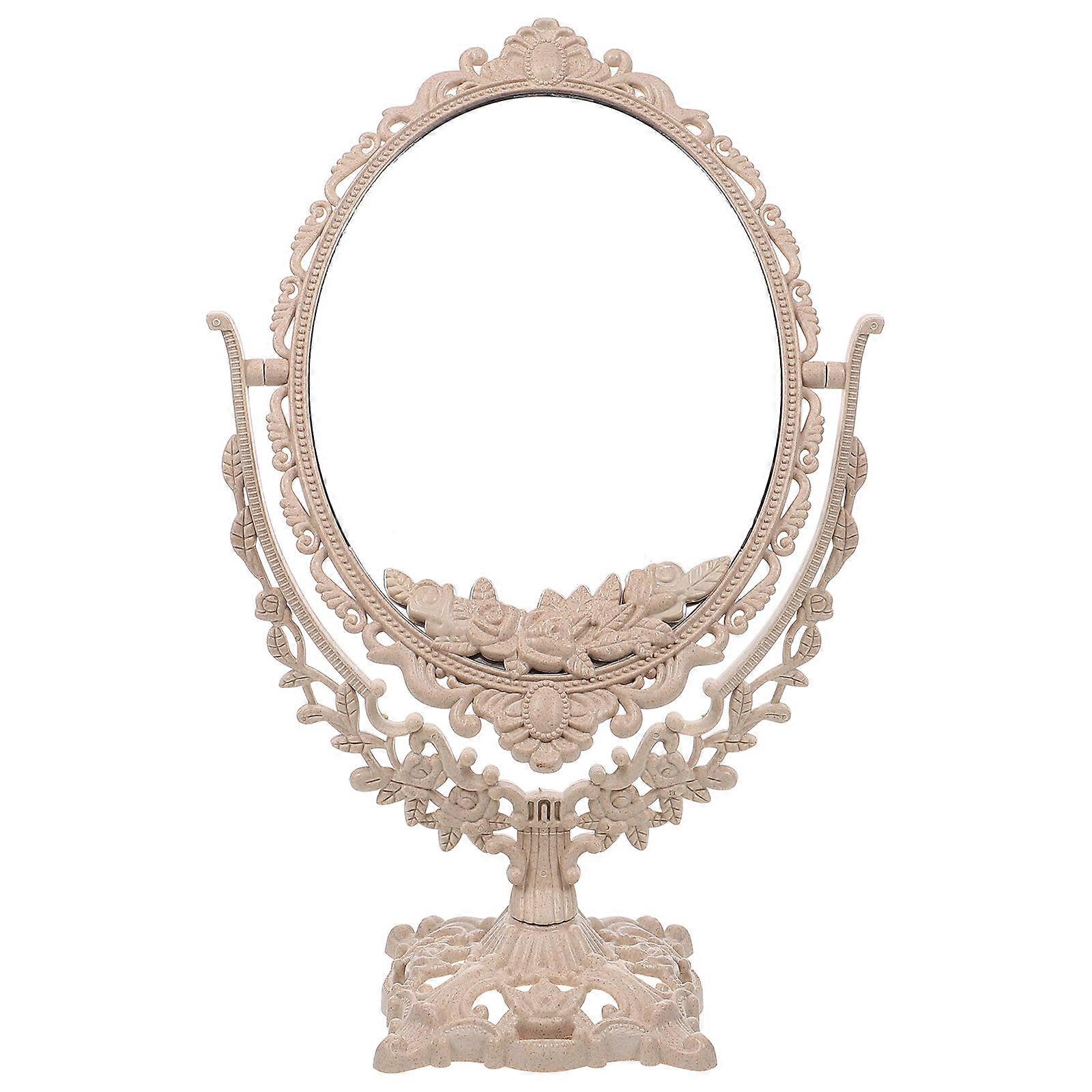 European Style Makeup Mirror, Practical for Cosmetics and Daily Use, Oval Shape