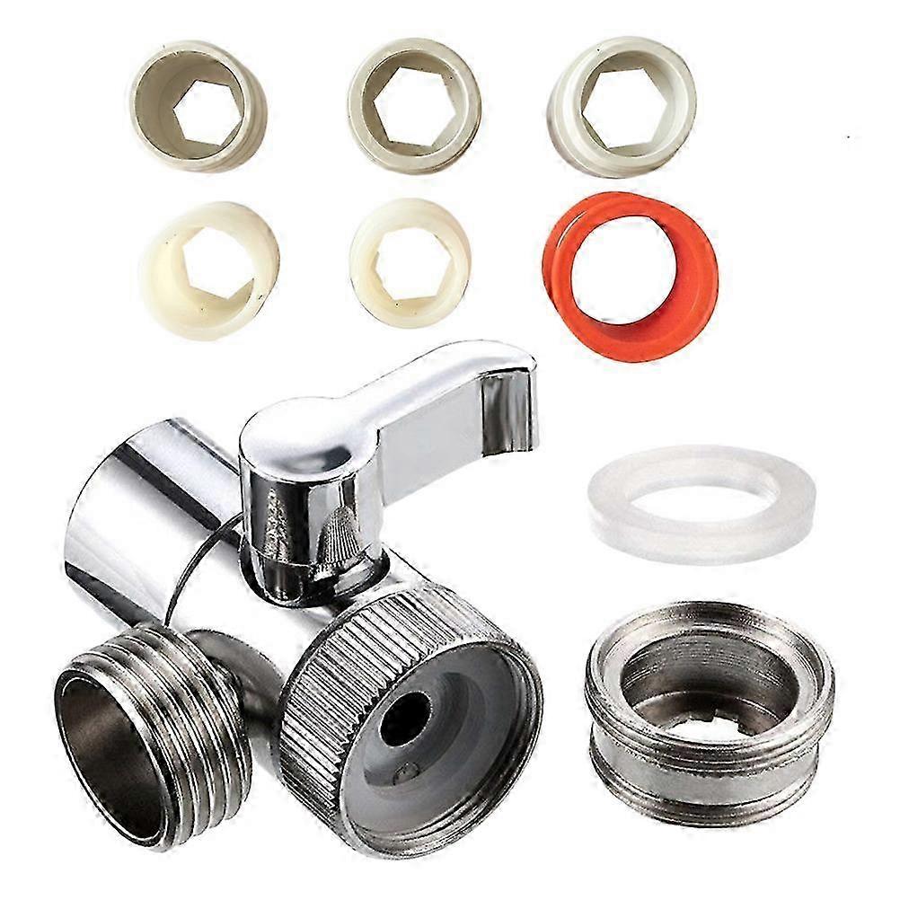 1 Set Faucet Adapter 3 Way Faucet Diverter Sink Faucet Adapter Replacement Parts