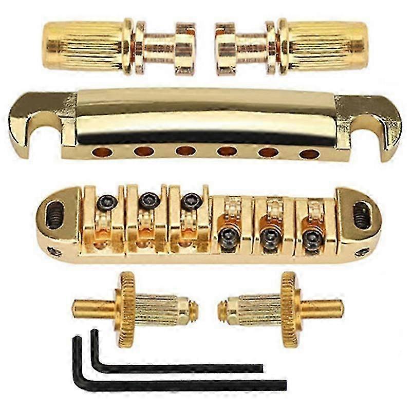 1 6 Strings Guitar Tune-O- Bridge and Tailpiece with Posts for SG LP Electric Guitar
