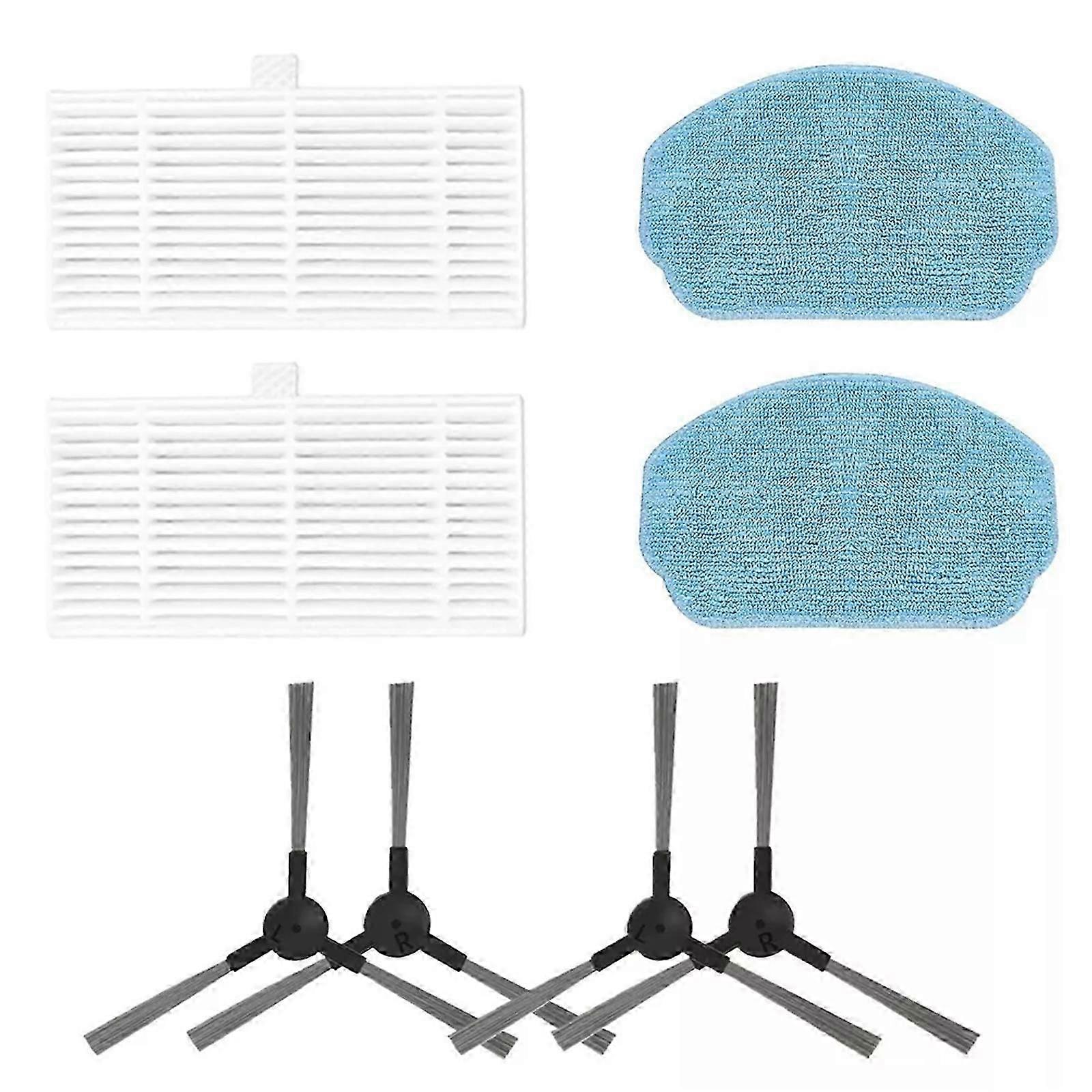 "MAMNV BR150/BR151 Robot Vacuum Replacement Kit: High-Efficiency Filters, Mop Pads, Side Brushes"