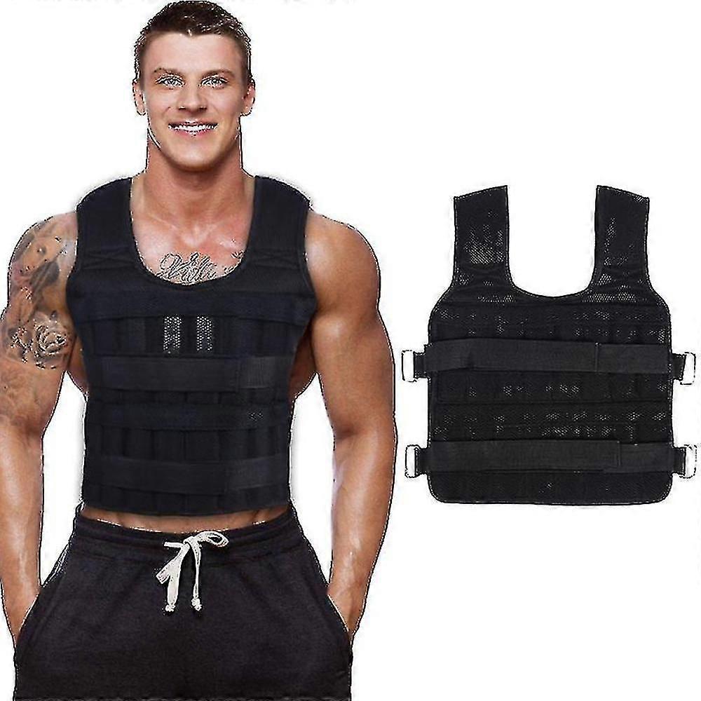 30kg Exercise Loading Weight Vest Boxing Running Ing Weight Training Workout Fitness Adjustable Waistcoat Jacket Sand Clothing