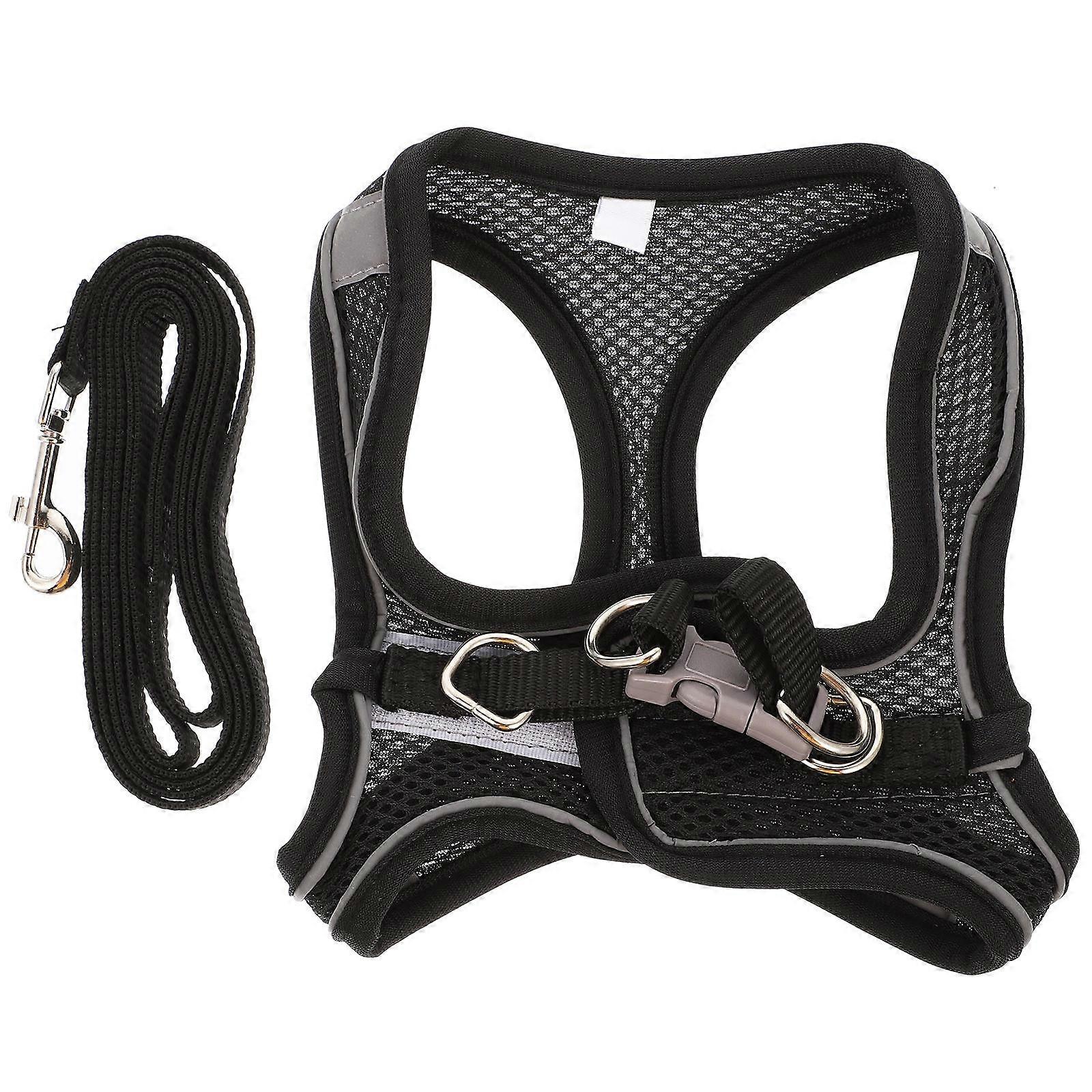 Lightweight Reflective Cat Harness and Leash Set for Outdoor Walking – Safe, Easy to Carry Pet Supplies for Kittens and Cats