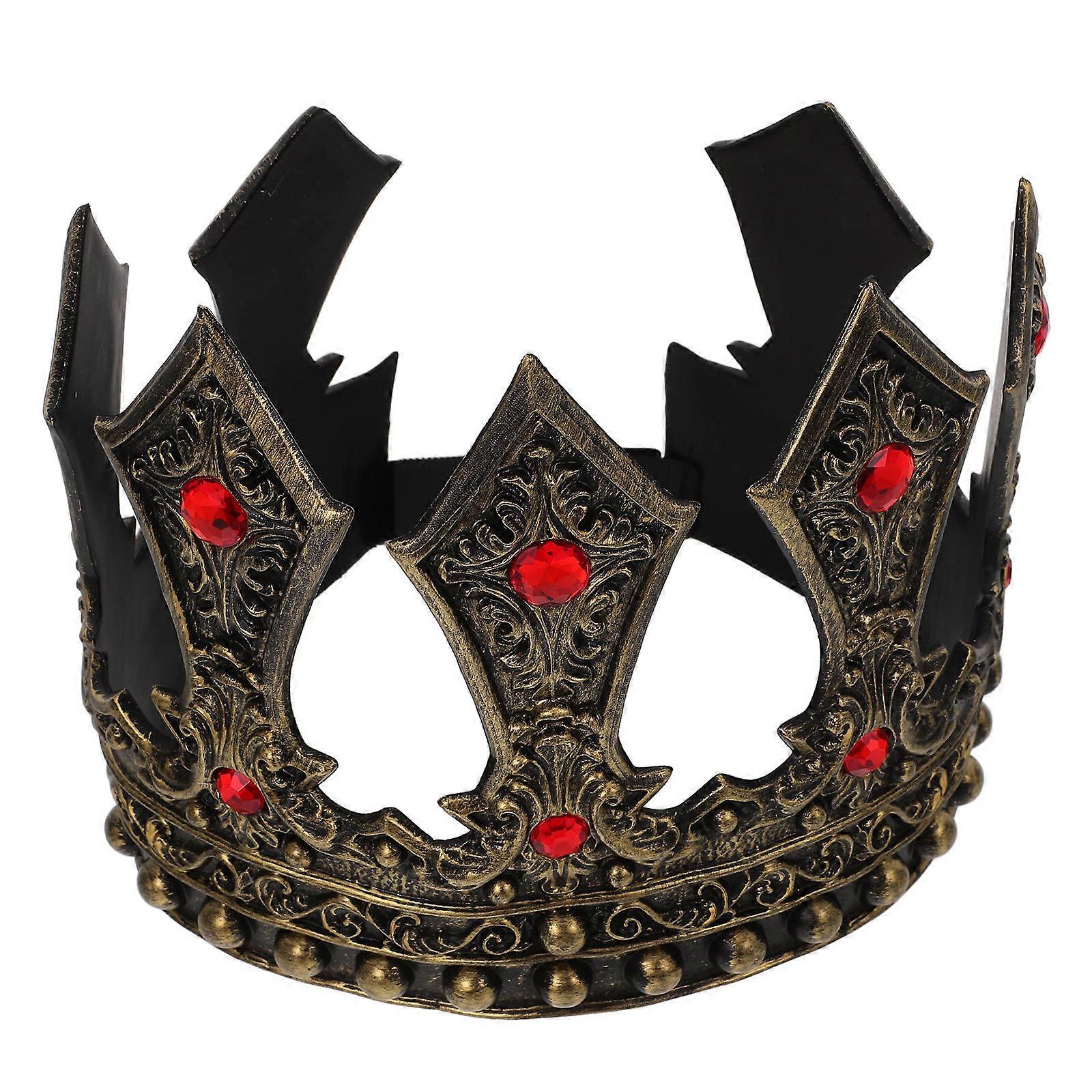 Royal King Crown for Men and Boys Medieval Costume Accessory for Birthdays, Cosplay, and Parties Lightweight, Comfortable, and Elegant Design