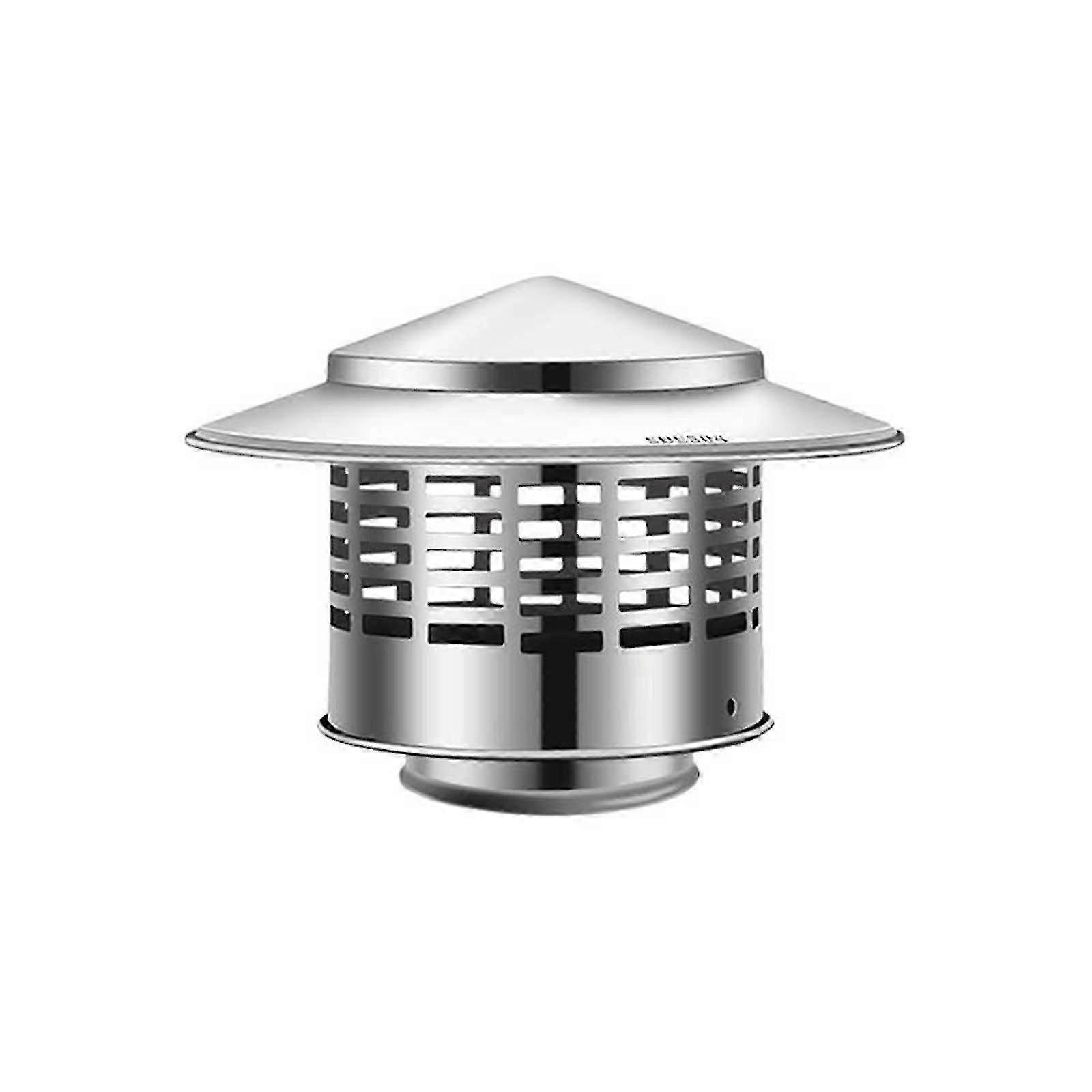 Couvercle de cheminée Couvercle de chapeau de cheminée Chapeau de cheminée Toit Couvercle de cheminée de pluie Dessus de cheminée en acier inoxydable avec écran Gao2866