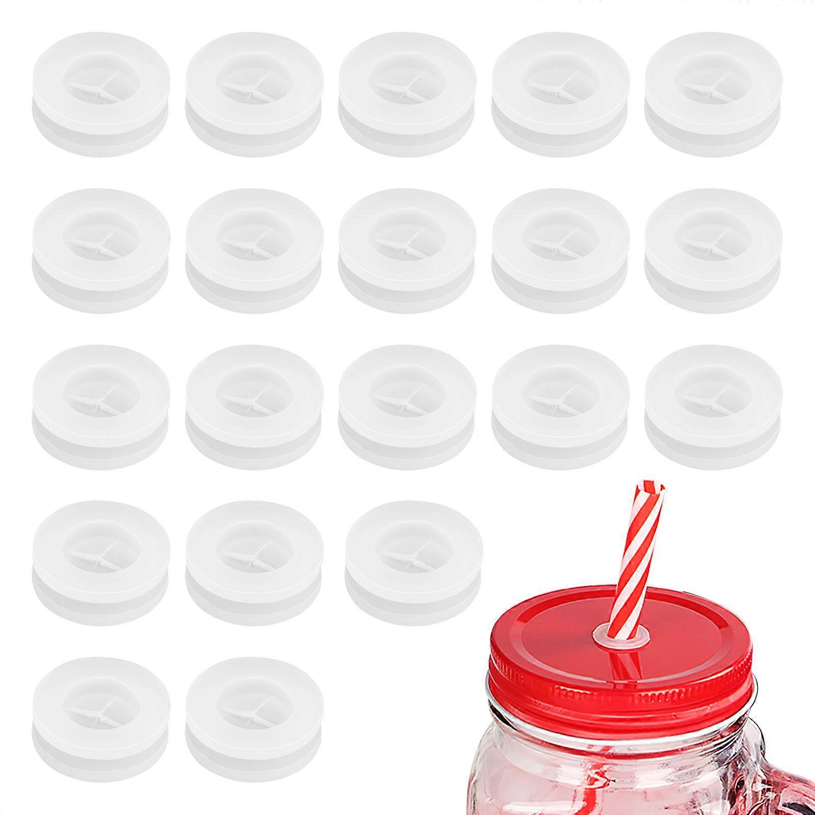 Wooden Lid Straw Plugs with Silicone Material for Home Use Easy to 20 Pieces