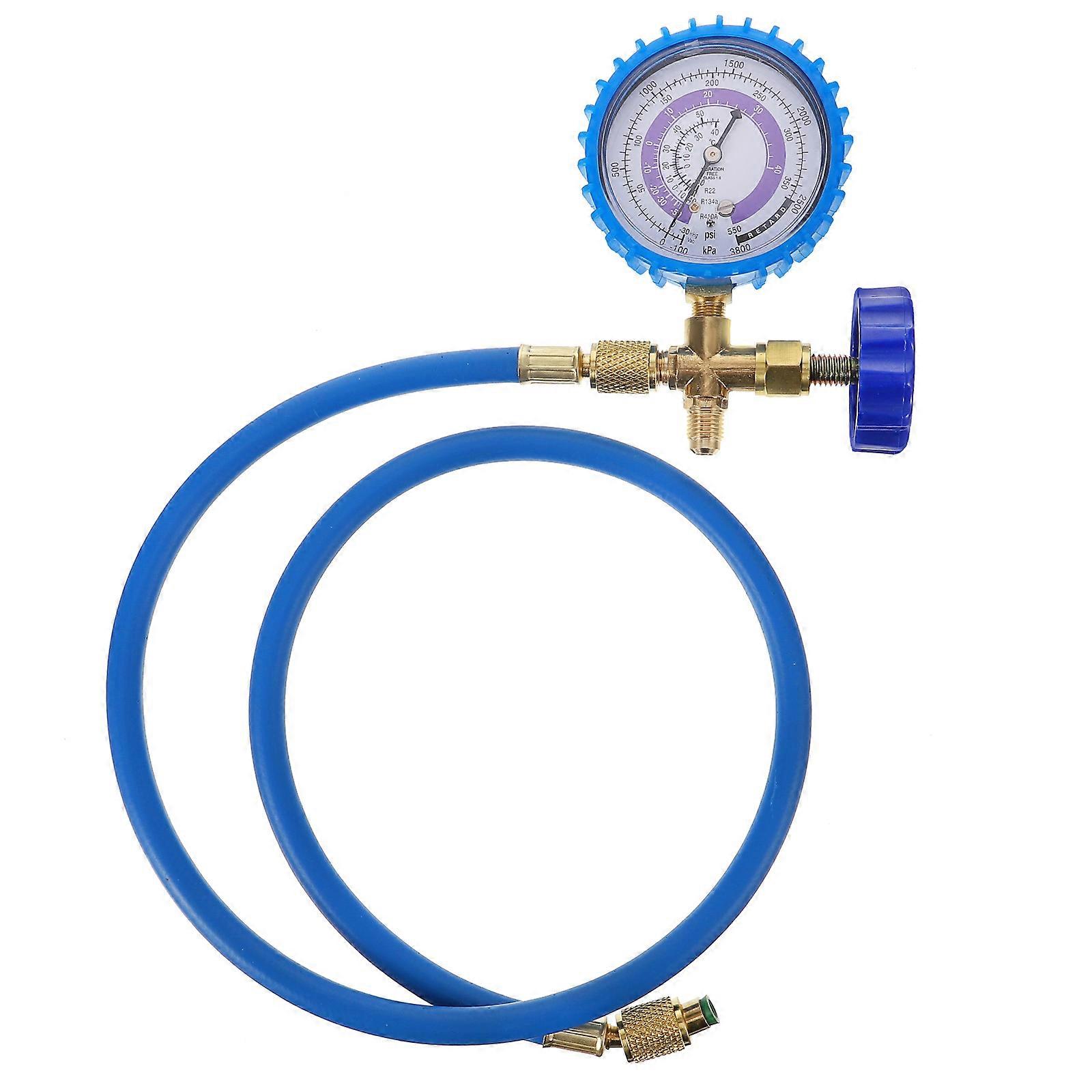 Ac Charging Hose R410 Car Refrigeration Kit With Gauge And Valves For Diy Users 1Set