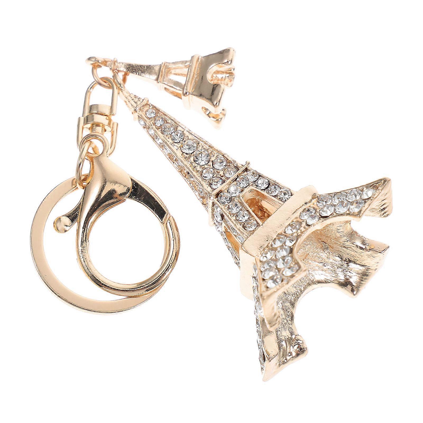 Rhinestone Eiffel Keepsake, Functional and Aesthetic Appeal for Luggage